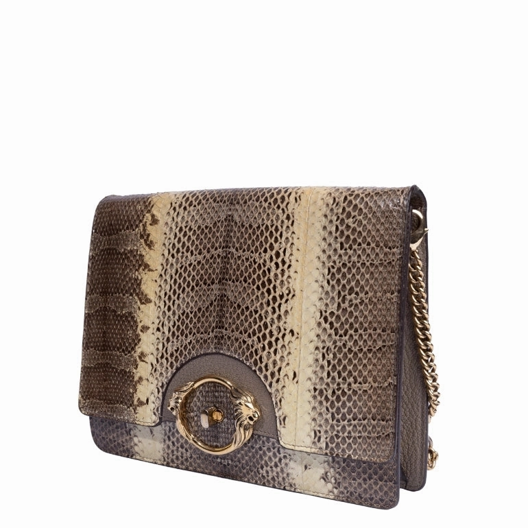 Roberto Cavalli Snakeskin Crossbody Bag