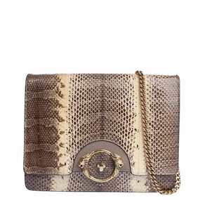 Roberto Cavalli Snakeskin Crossbody Bag