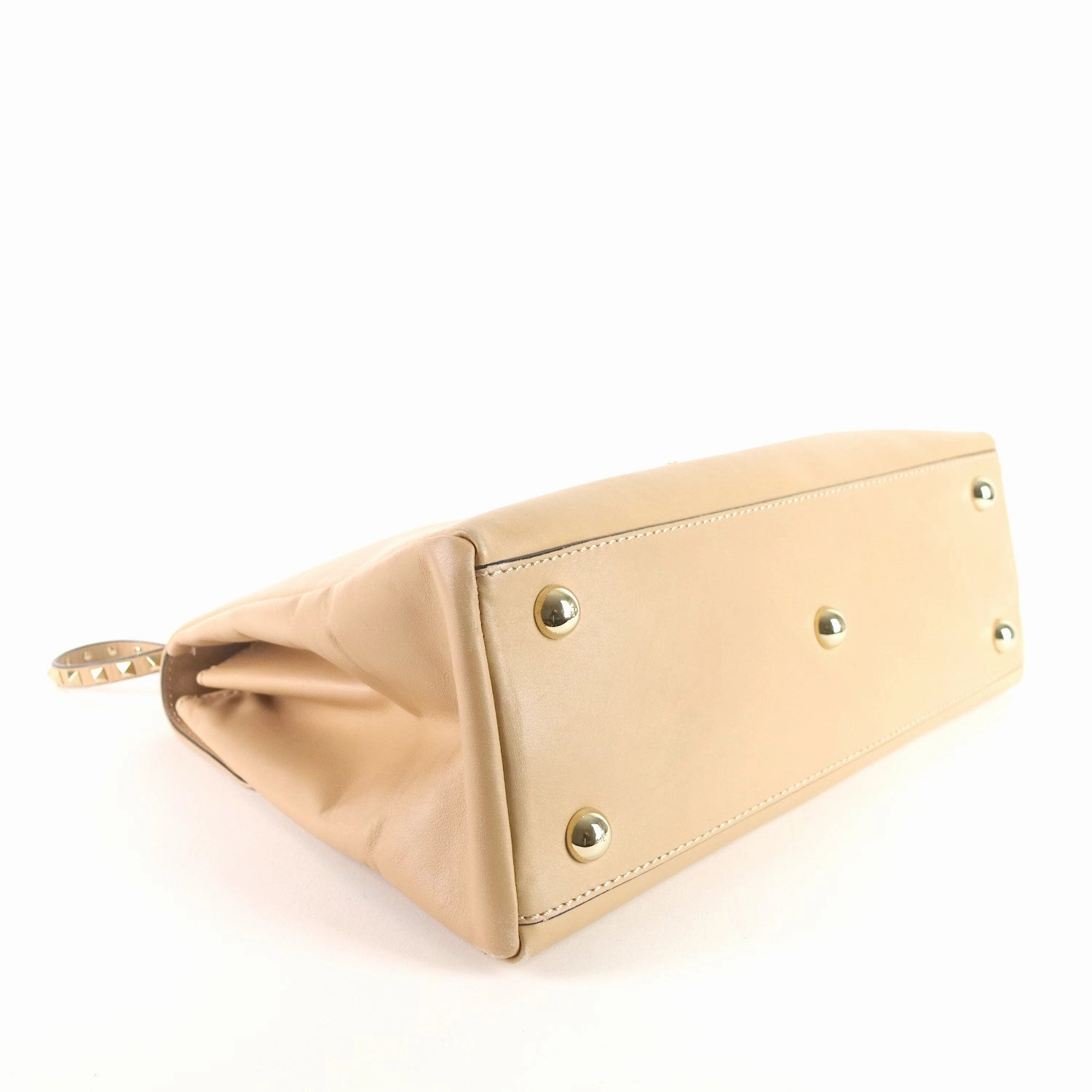 Rockstud Calf Leather Large Satchel Bag