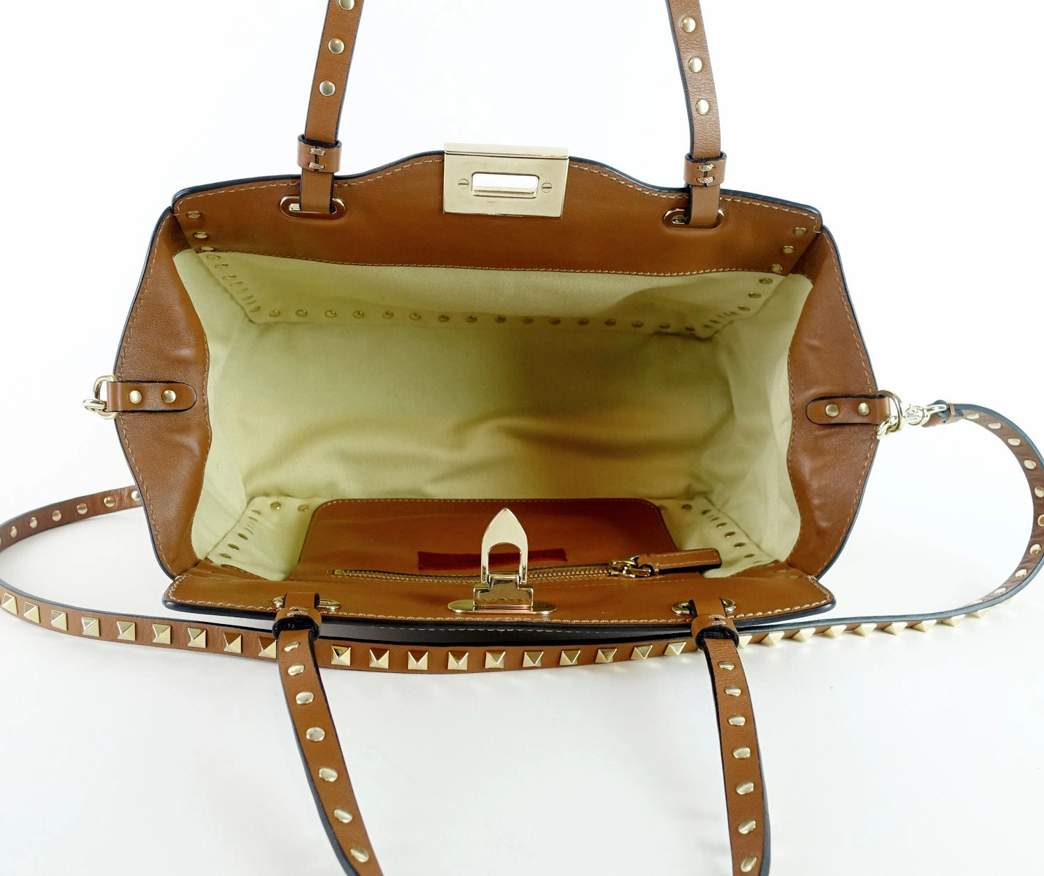 Rockstud Calf Leather Small Bag