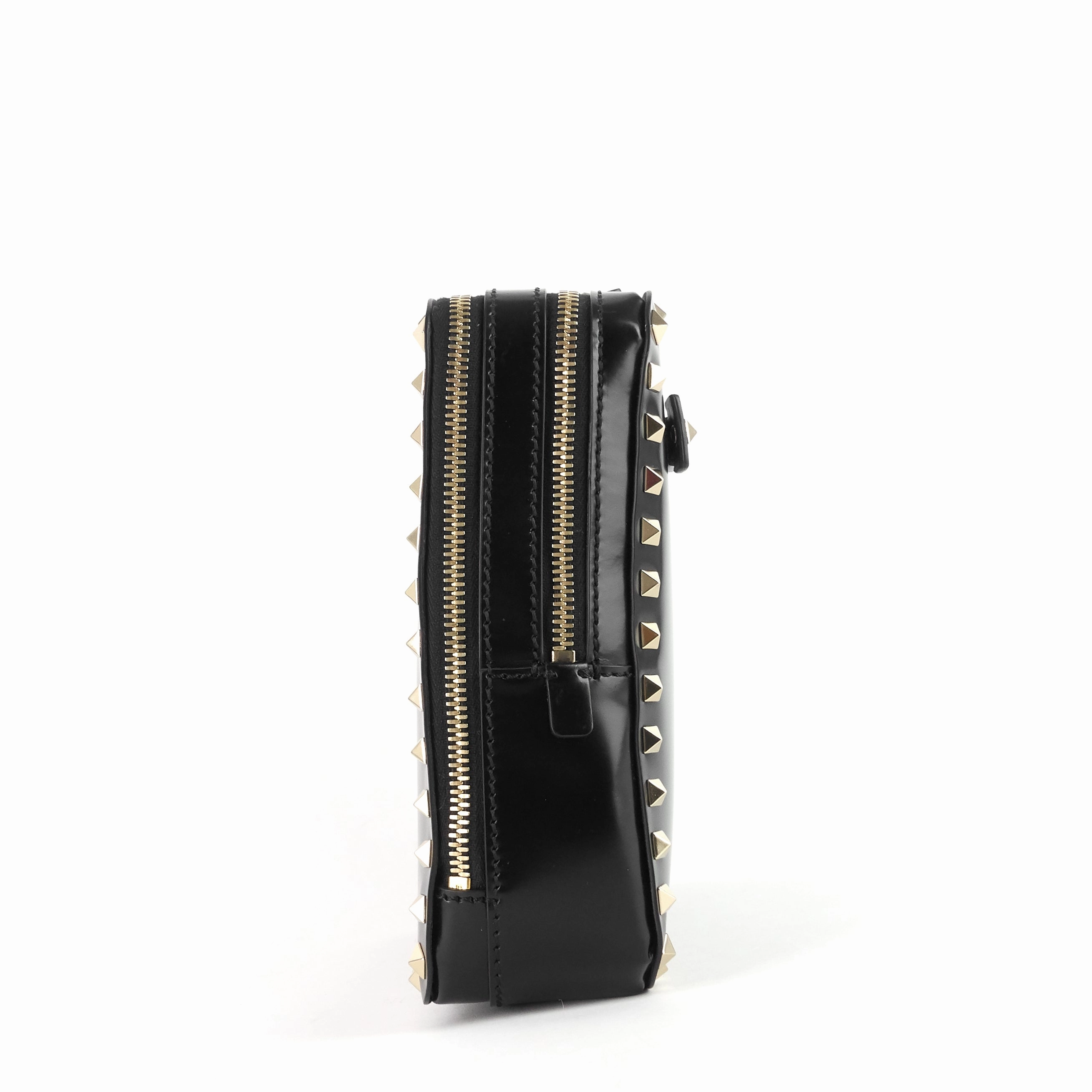 Rockstud Calfskin Clutch Bag
