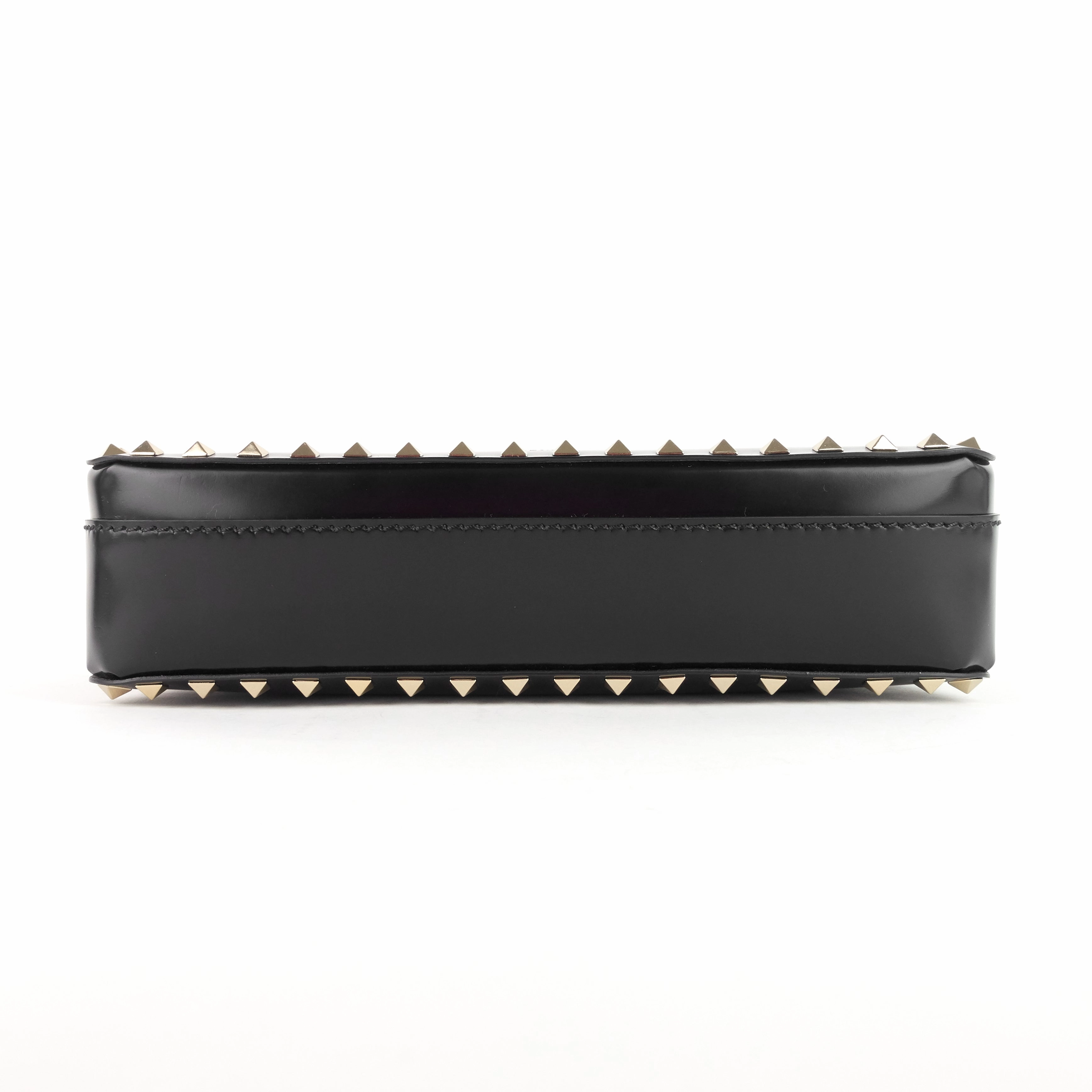 Rockstud Calfskin Clutch Bag