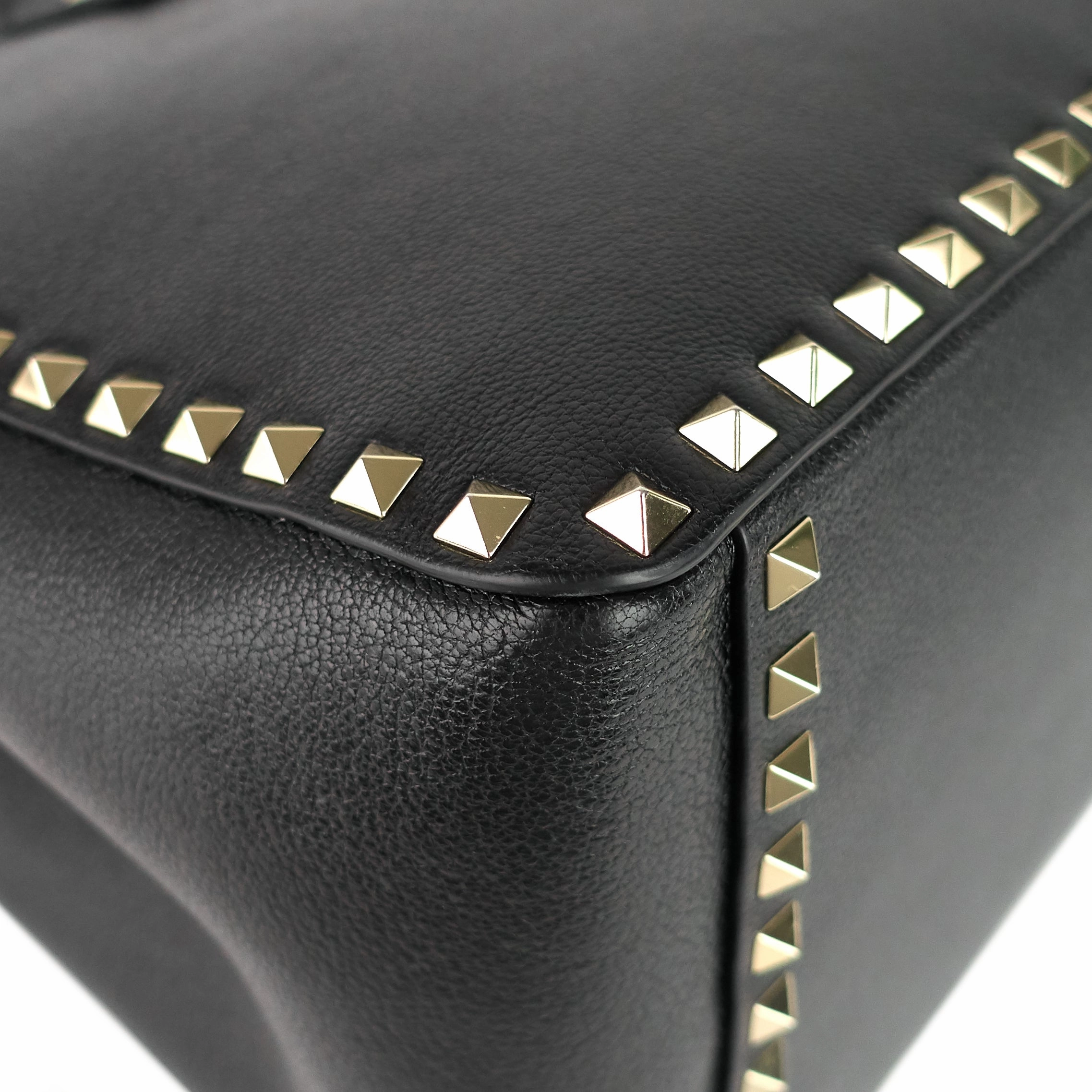 Rockstud Convertible Leather Tote Bag