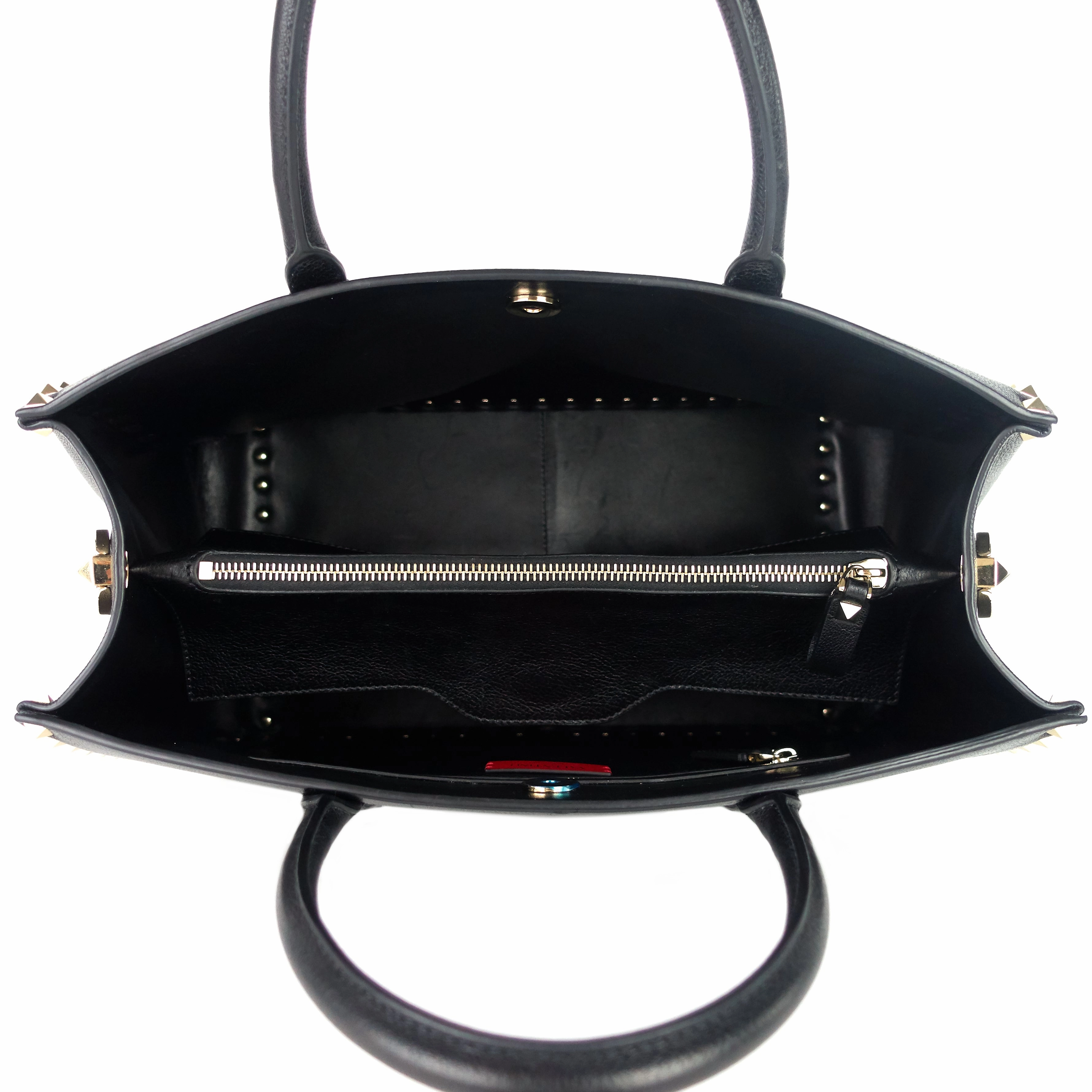 Rockstud Convertible Leather Tote Bag