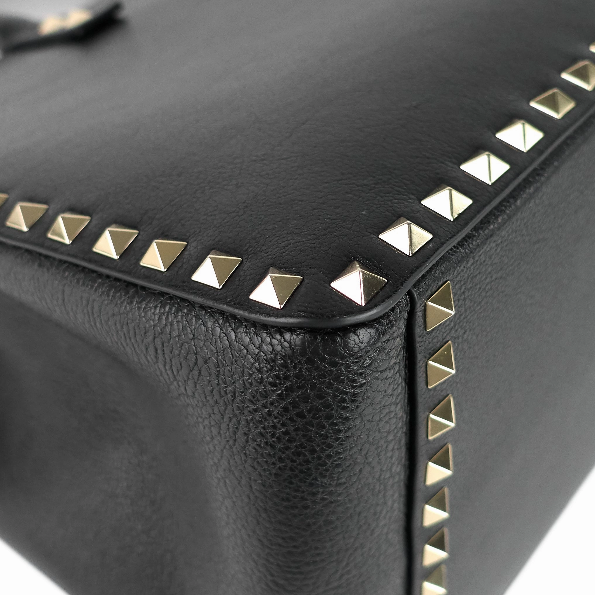 Rockstud Convertible Leather Tote Bag