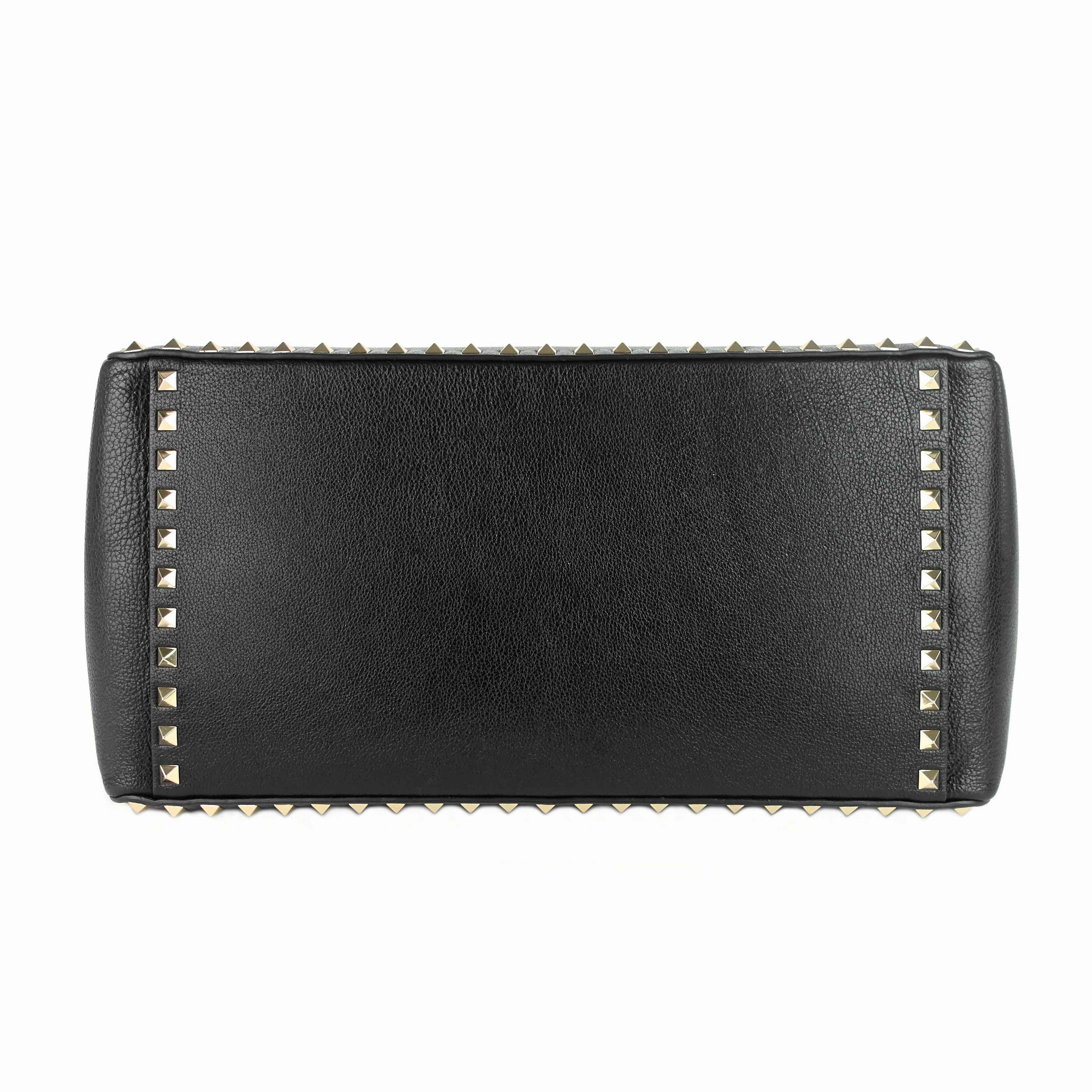 Rockstud Convertible Leather Tote Bag
