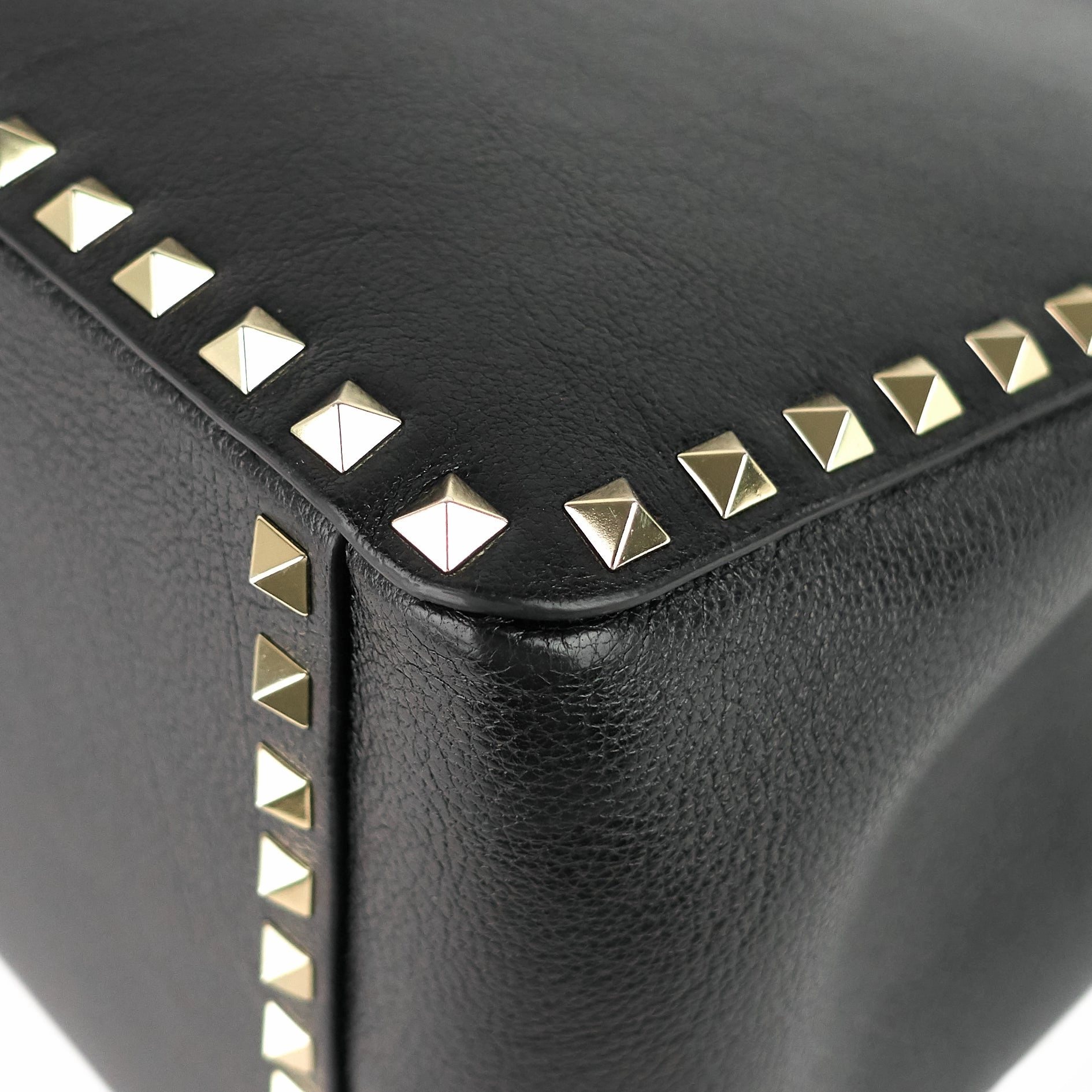 Rockstud Convertible Leather Tote Bag