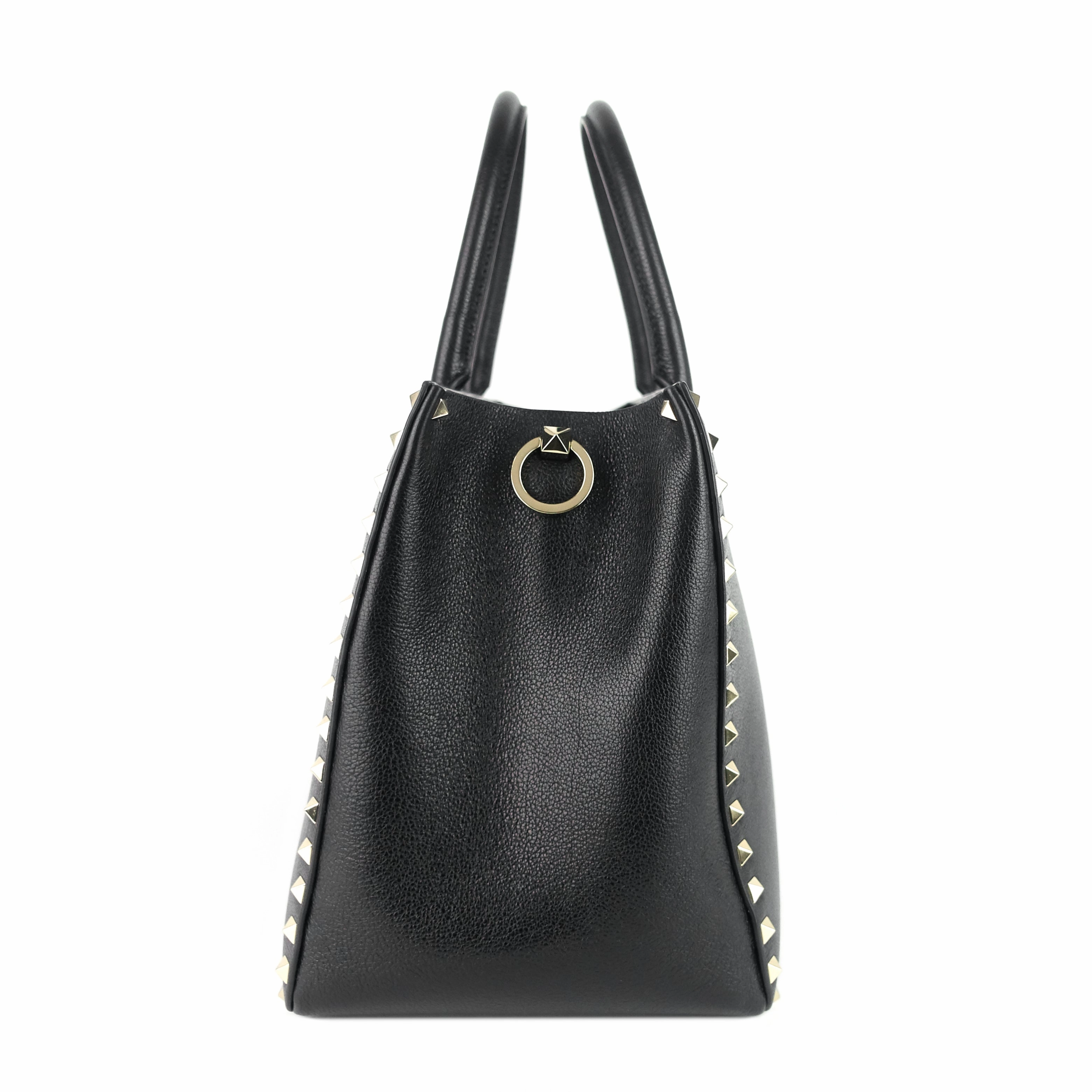 Rockstud Convertible Leather Tote Bag