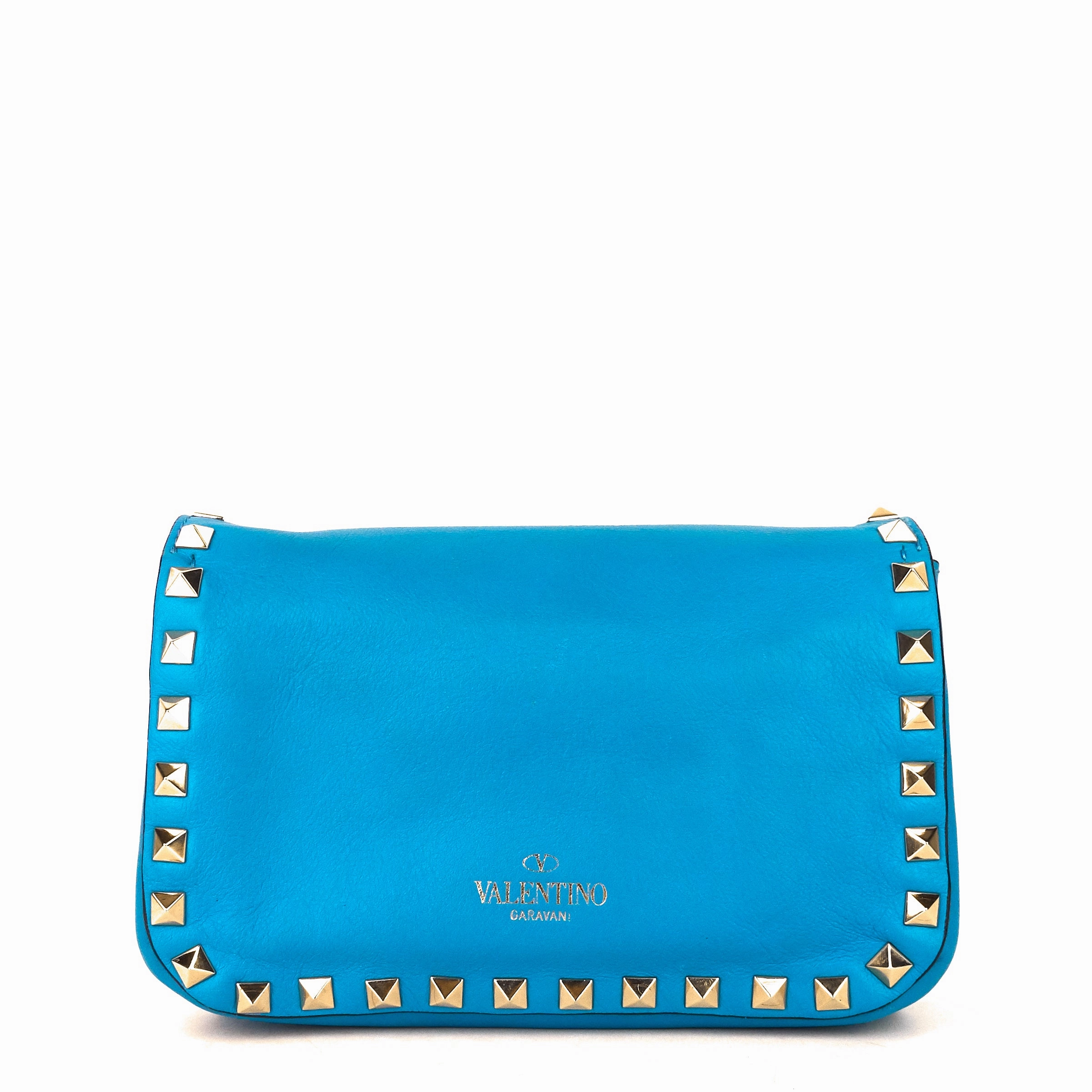 Rockstud Flip Lock Flap Mini Leather Bag