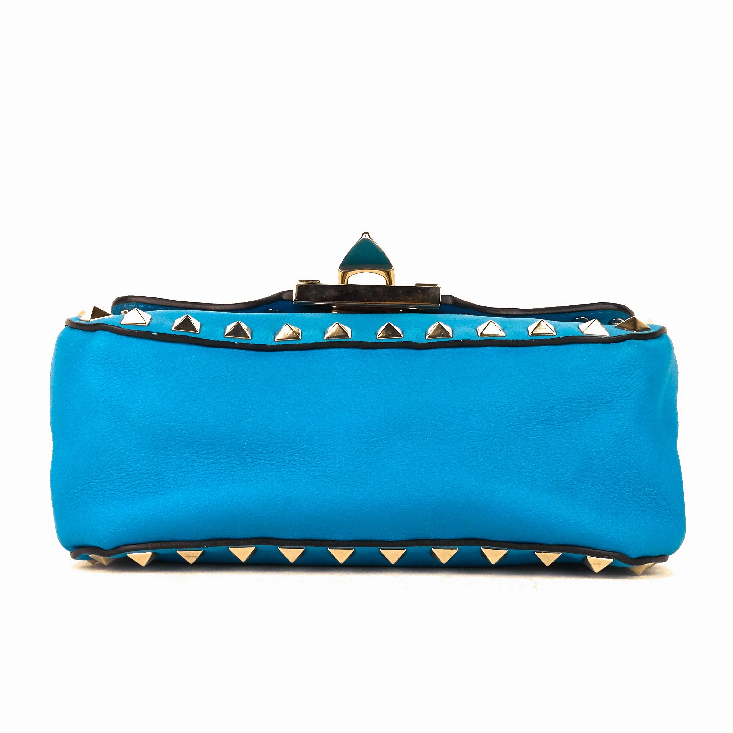 Rockstud Flip Lock Flap Mini Leather Bag