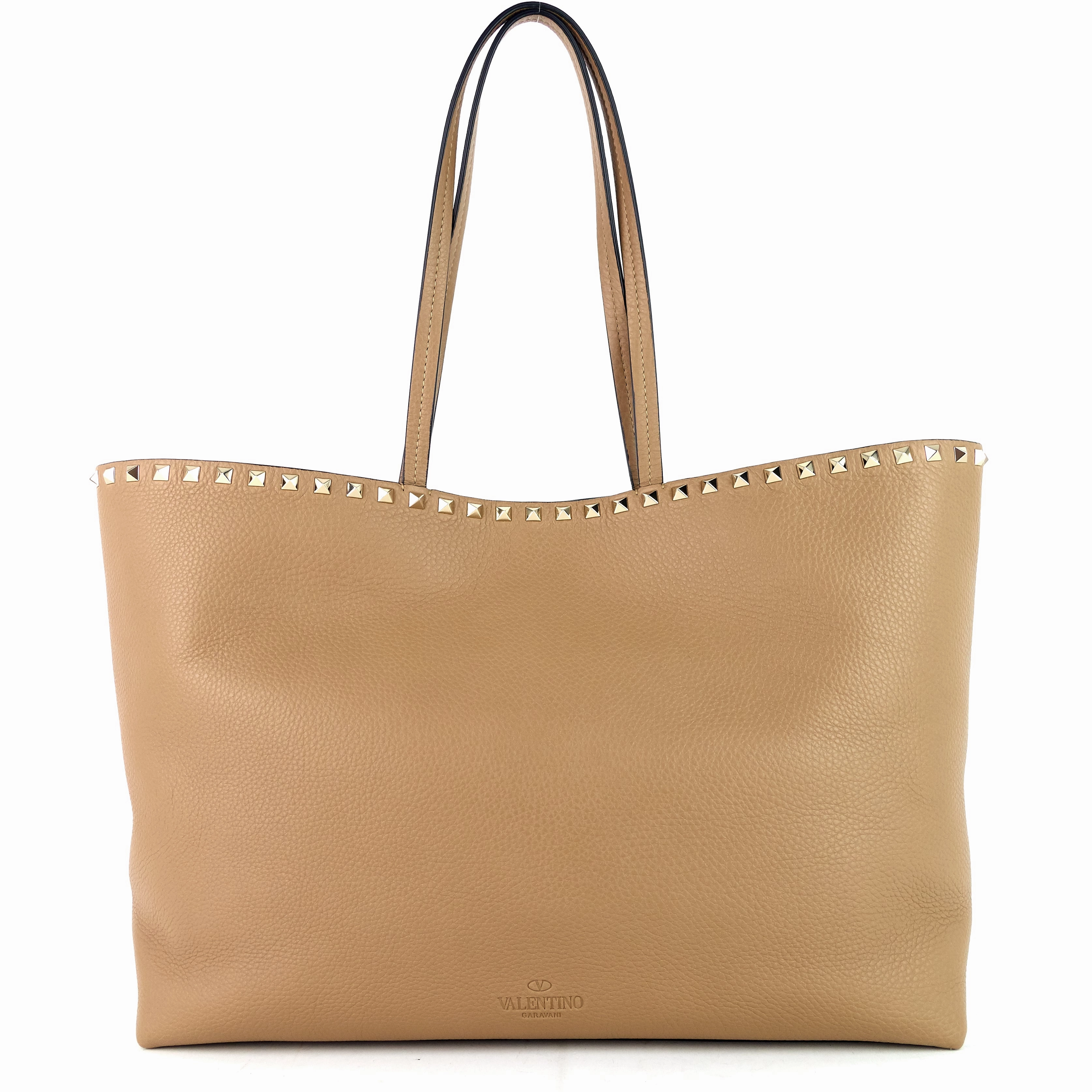 Rockstud Large Leather Tote Bag