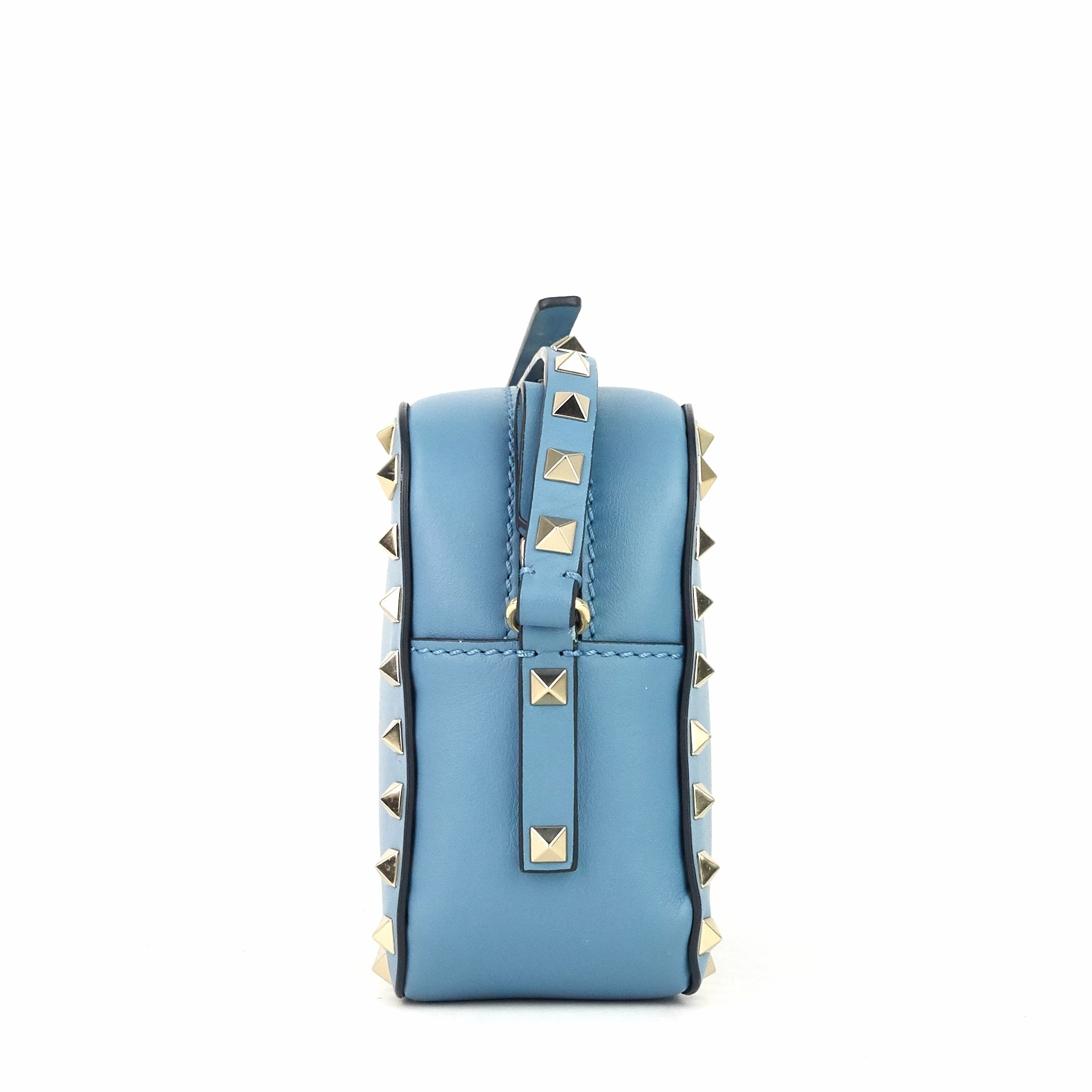 Rockstud Leather Camera Bag