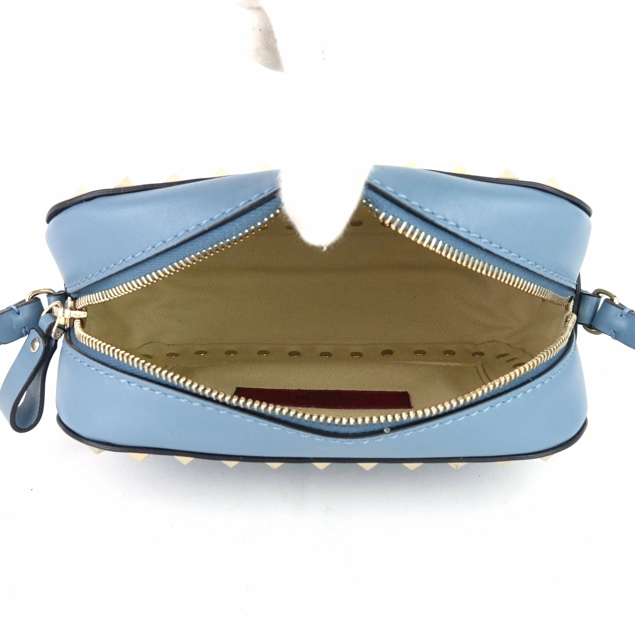 Rockstud Leather Camera Bag