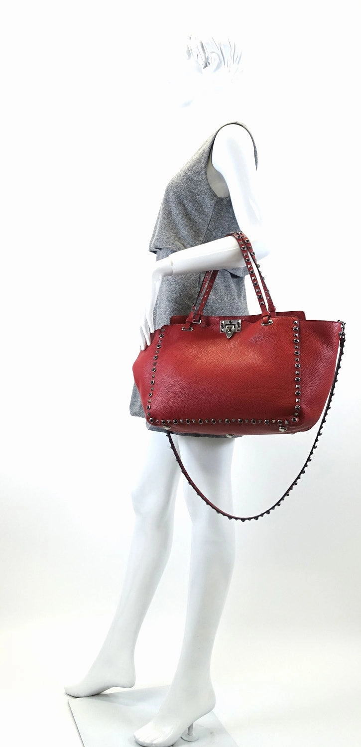 Rockstud Medium Calf Leather Cabochons Bag