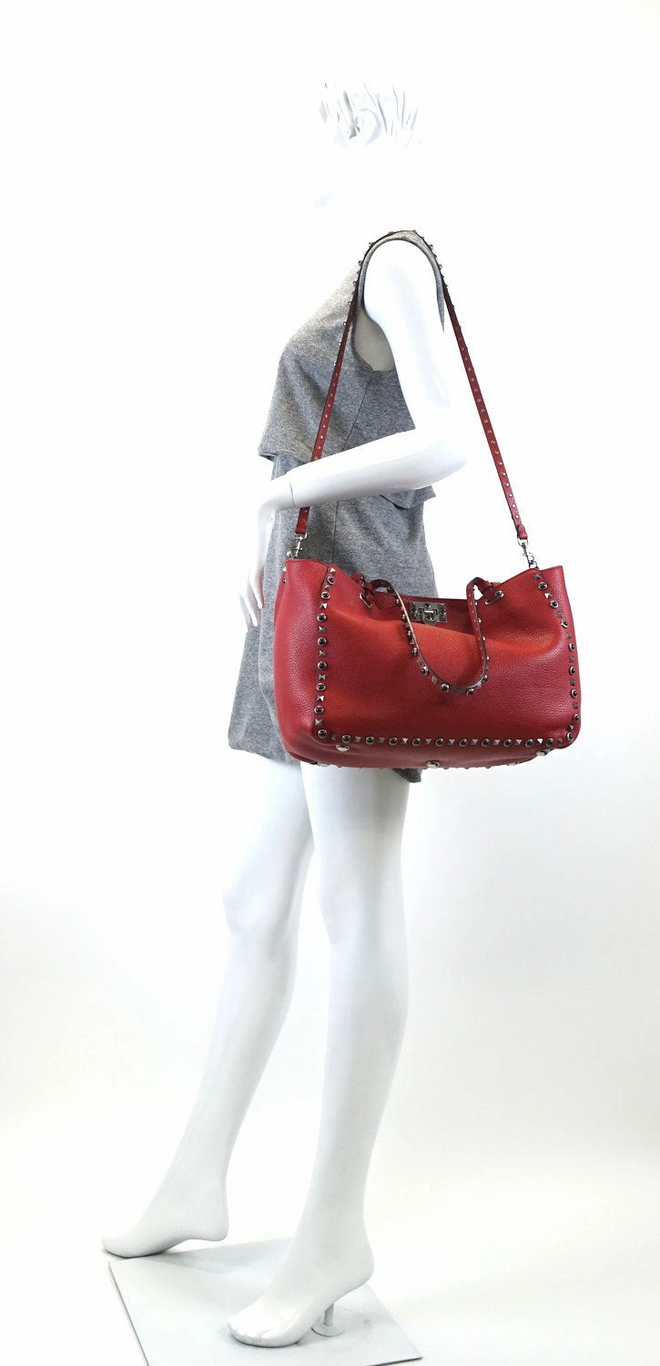 Rockstud Medium Calf Leather Cabochons Bag