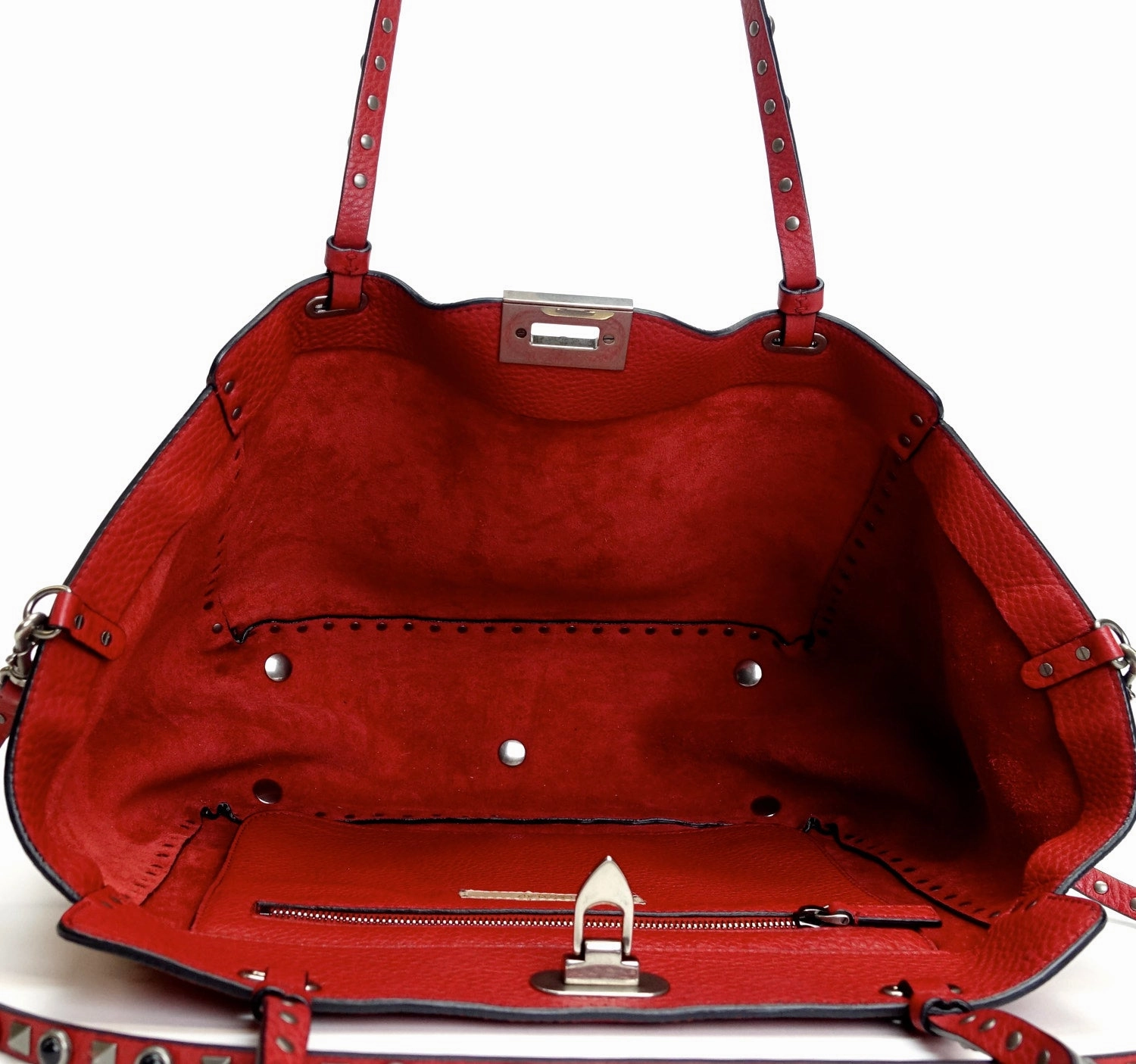 Rockstud Medium Calf Leather Cabochons Bag