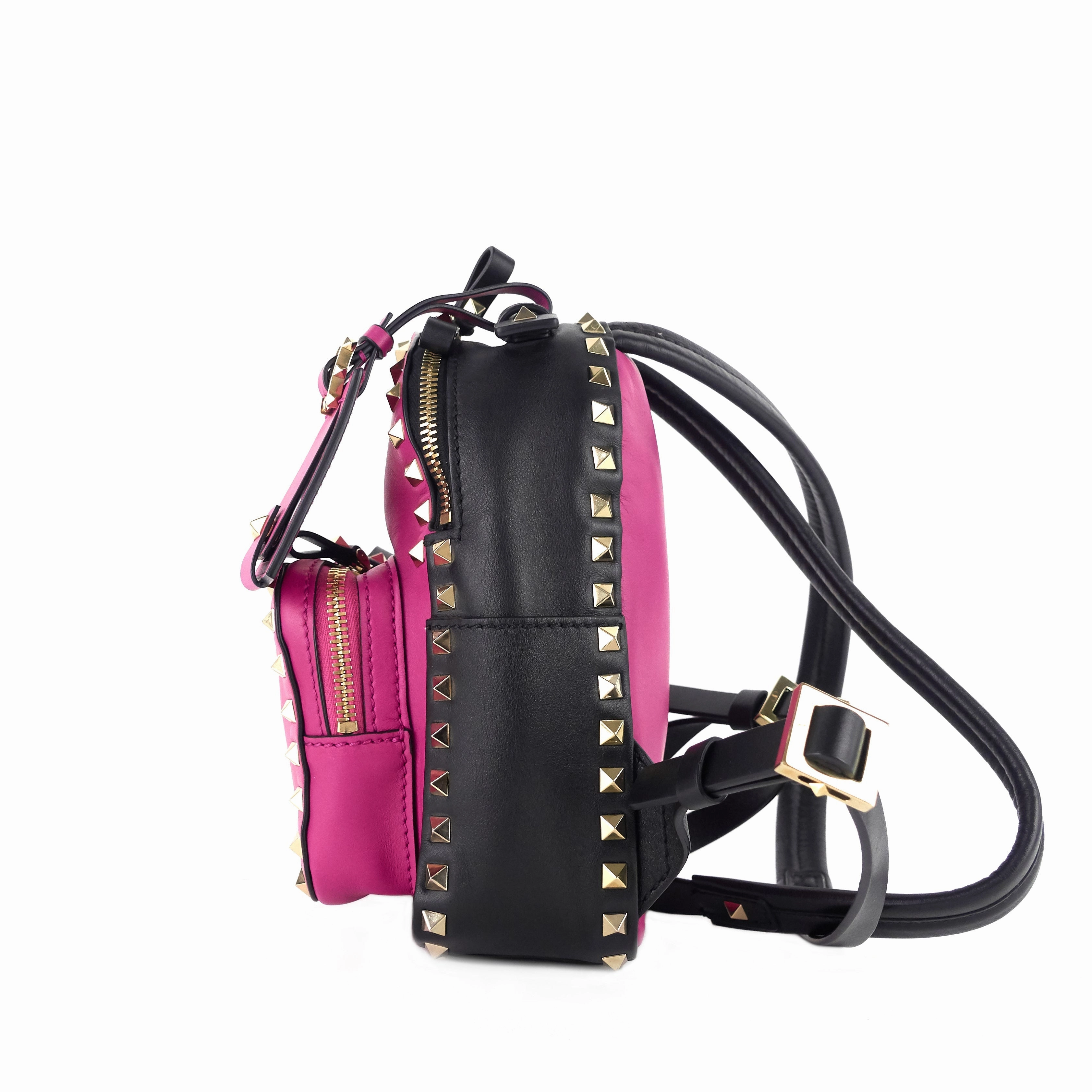 Rockstud Mini Calfskin Leather Backpack Bag