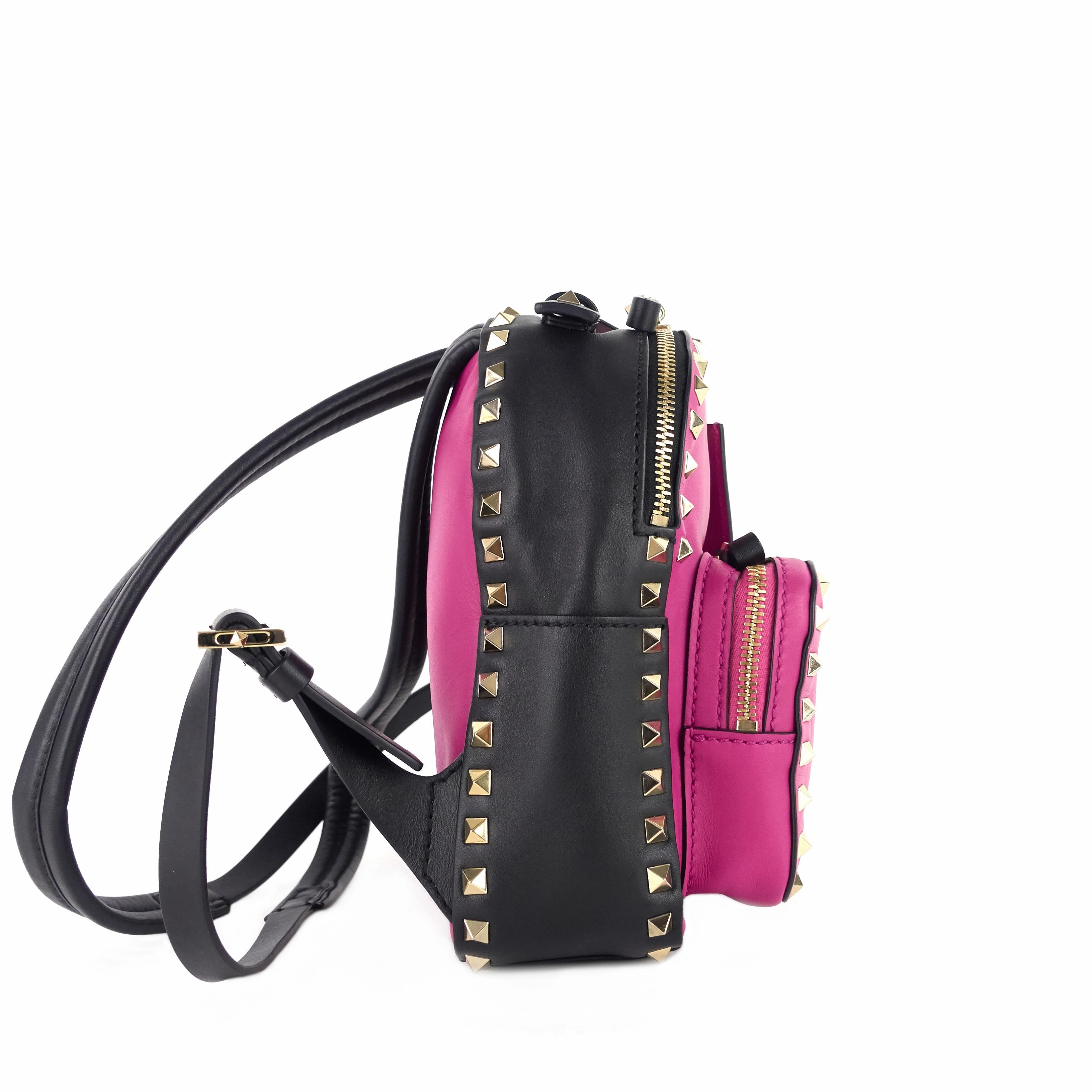 Rockstud Mini Calfskin Leather Backpack Bag