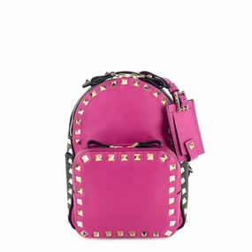 Rockstud Mini Calfskin Leather Backpack Bag