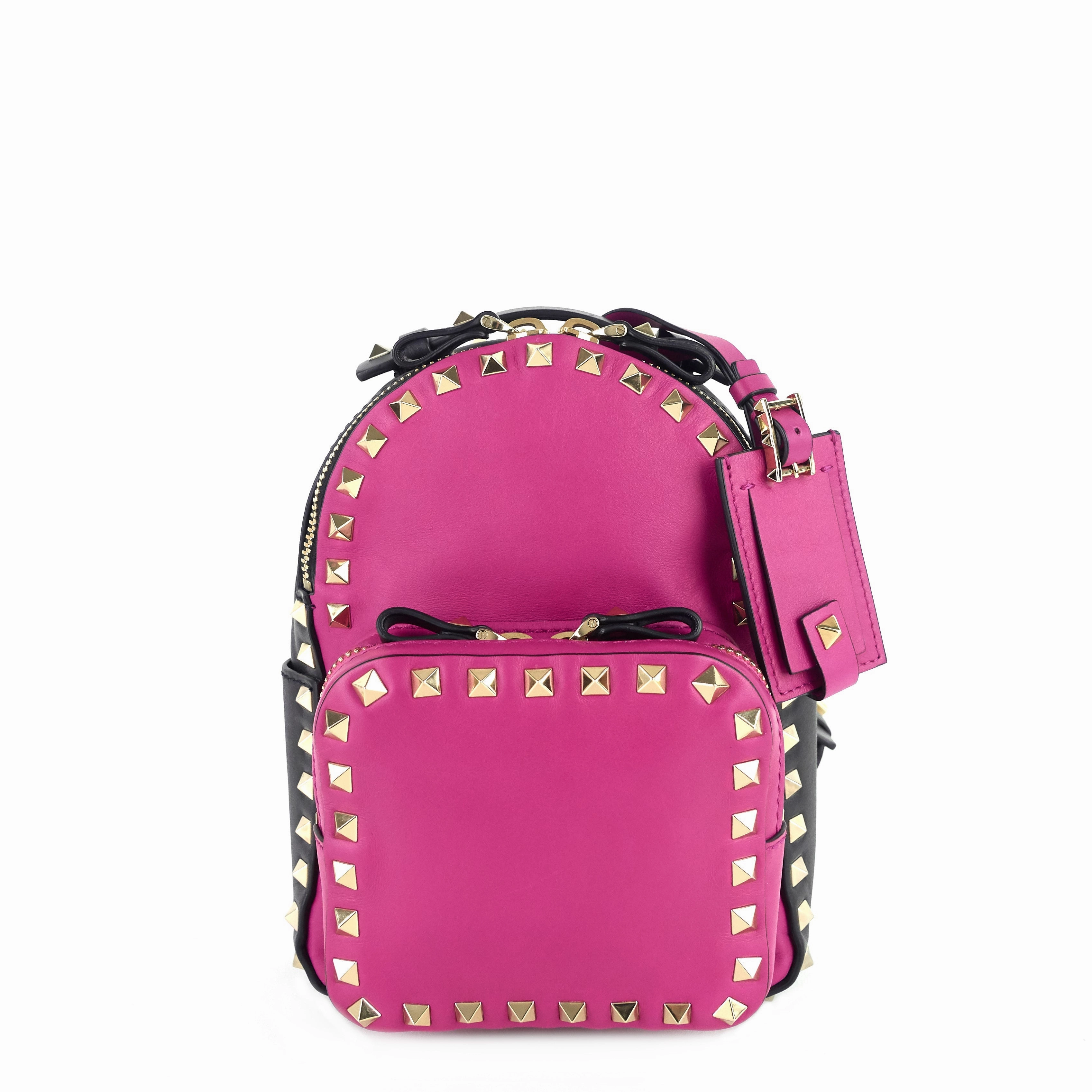 Rockstud Mini Calfskin Leather Backpack Bag