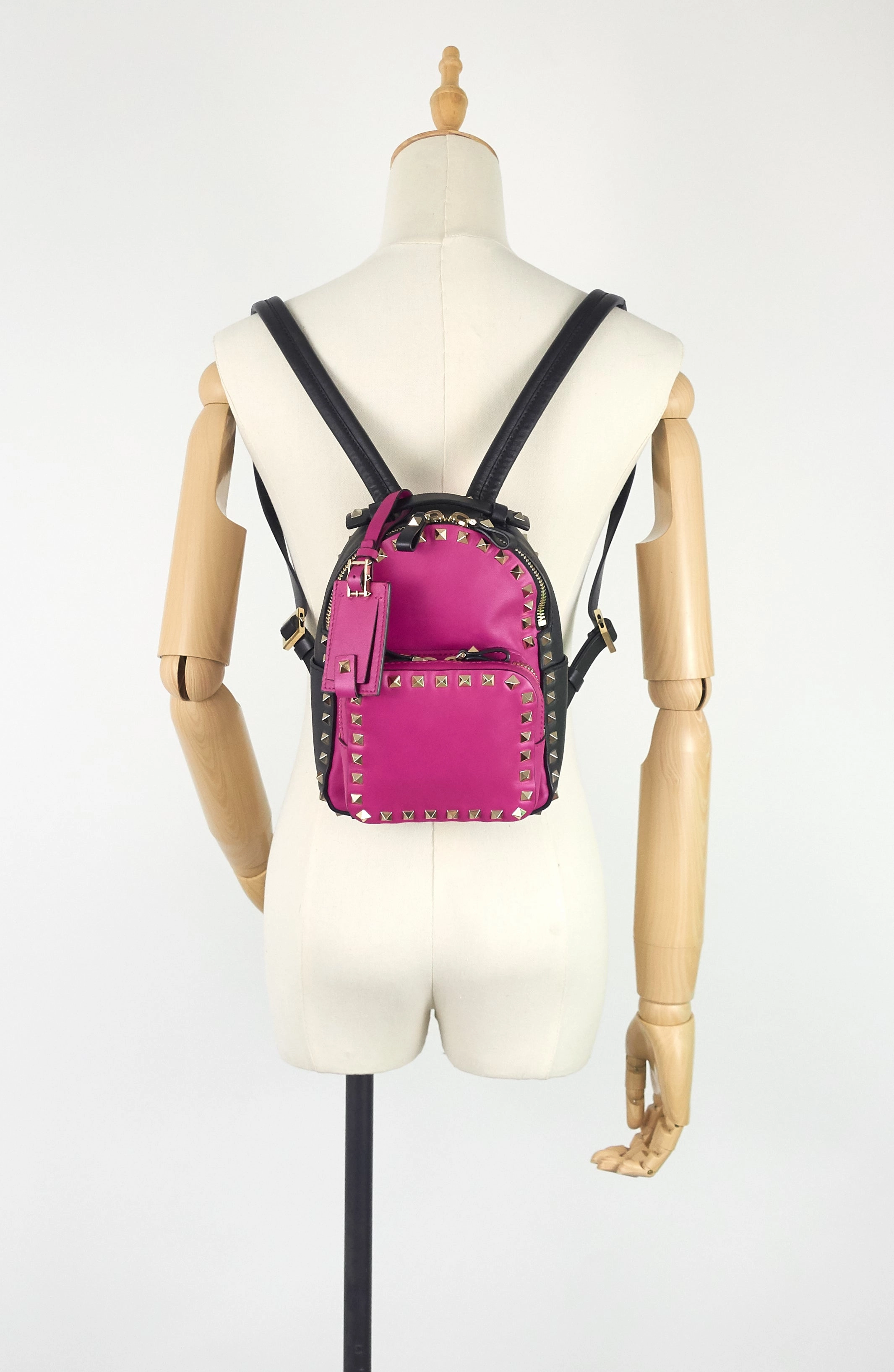 Rockstud Mini Calfskin Leather Backpack Bag