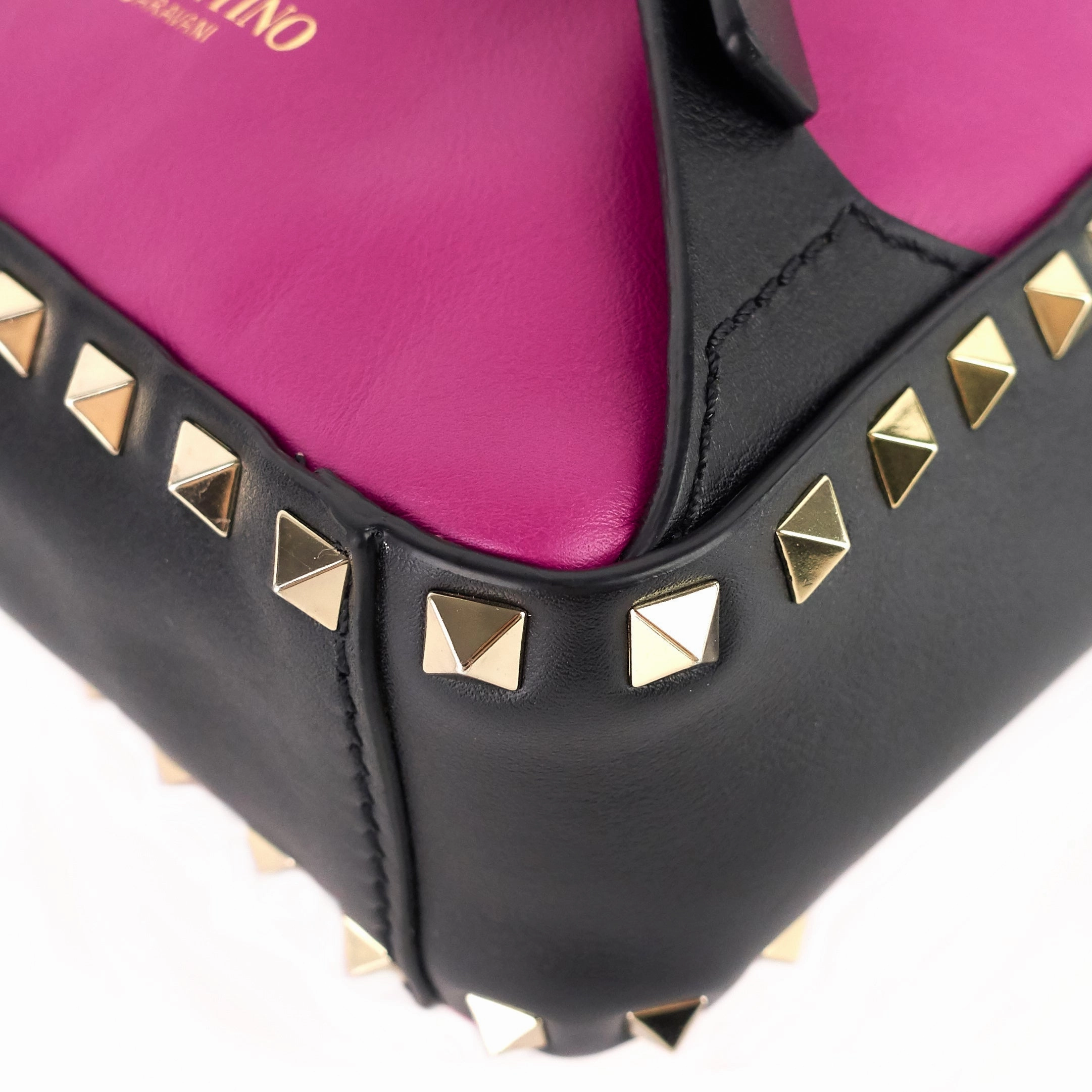 Rockstud Mini Calfskin Leather Backpack Bag