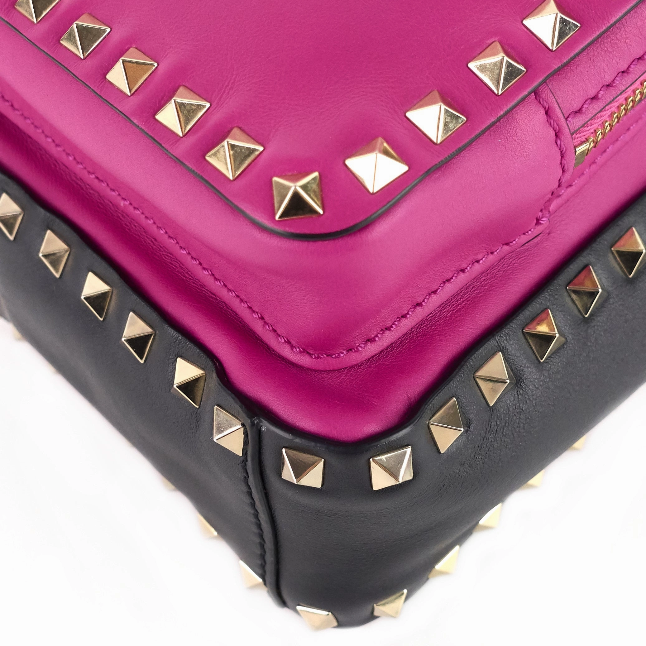 Rockstud Mini Calfskin Leather Backpack Bag