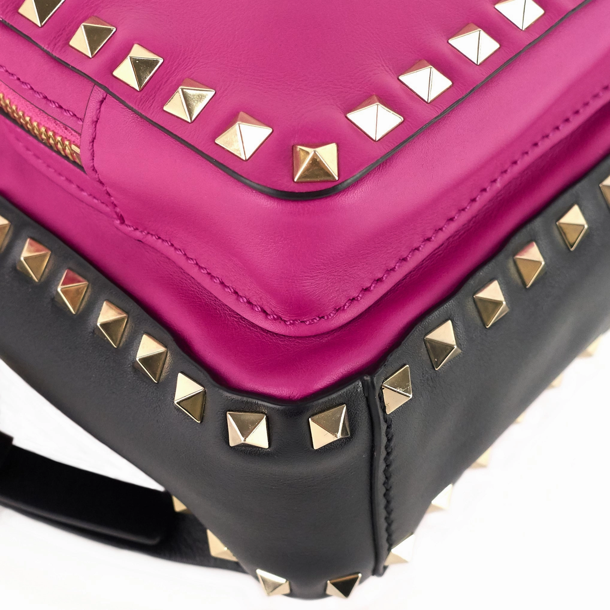 Rockstud Mini Calfskin Leather Backpack Bag