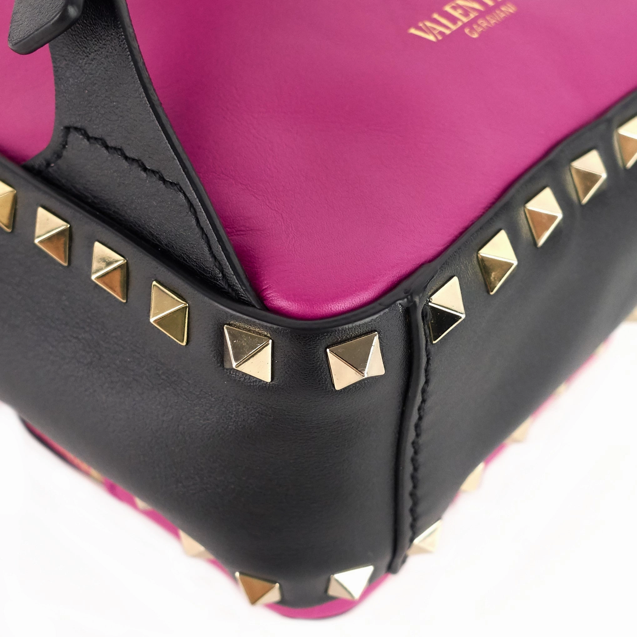 Rockstud Mini Calfskin Leather Backpack Bag