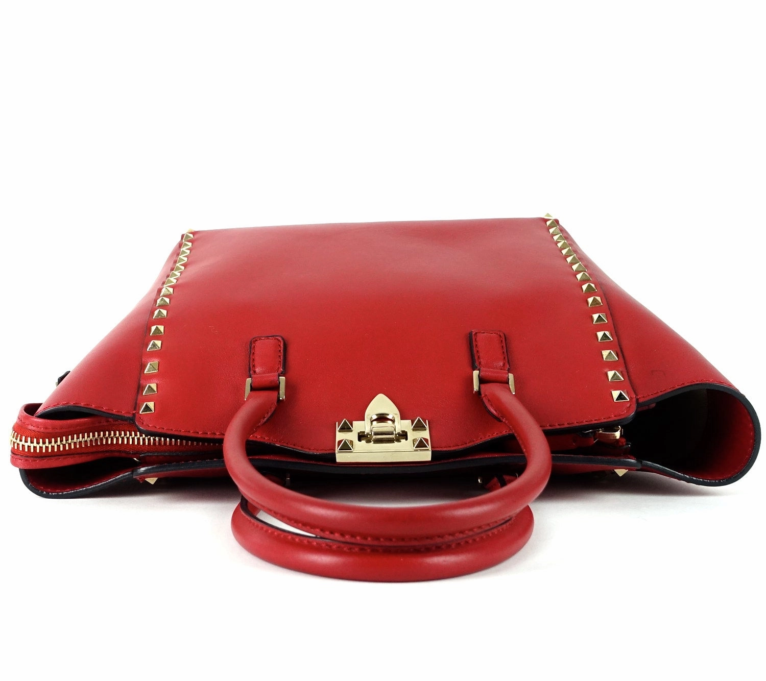 Rockstud Smooth Leather Medium Handbag