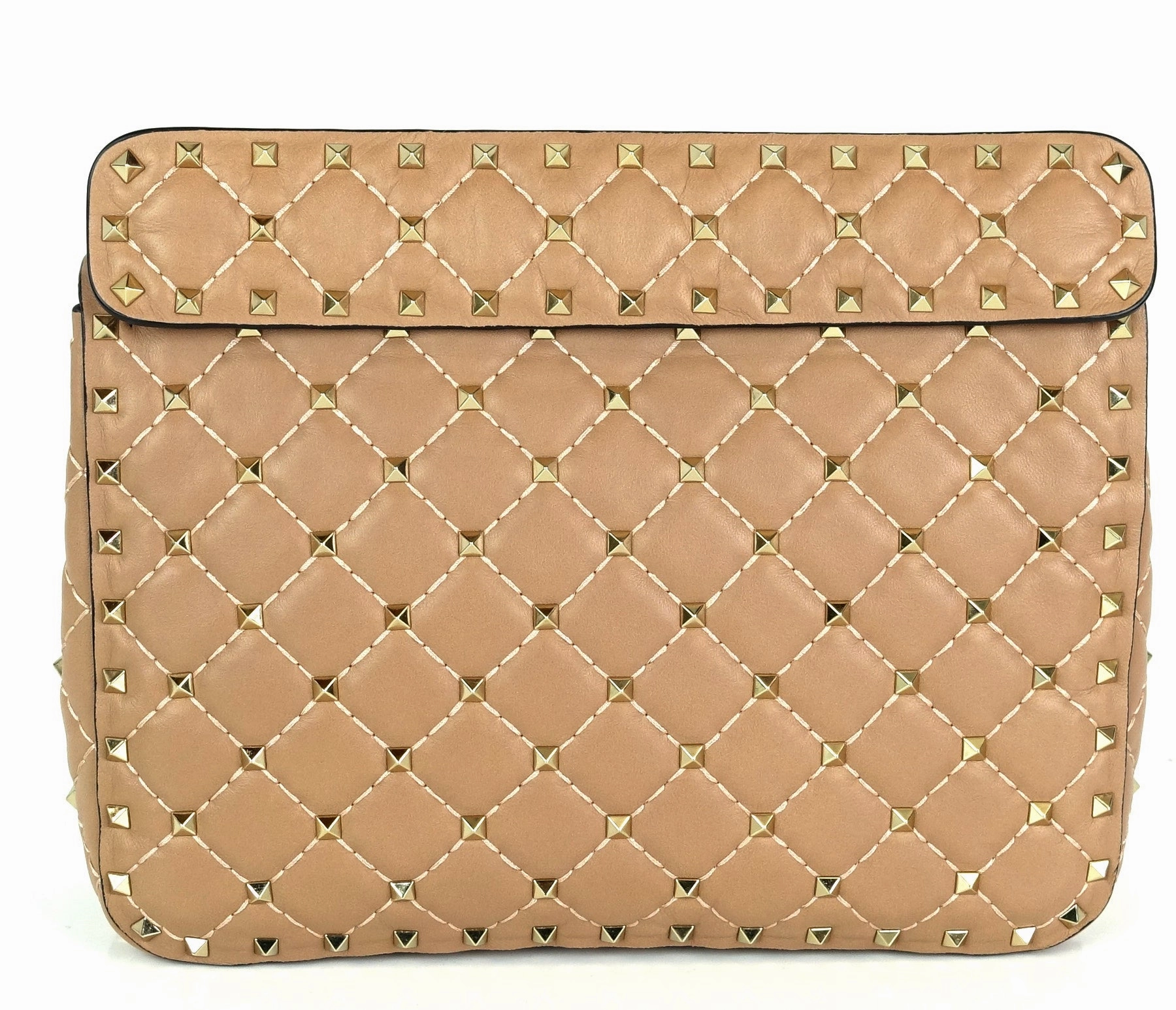 Rockstud Spike Quilted Lambskin Leather Bag