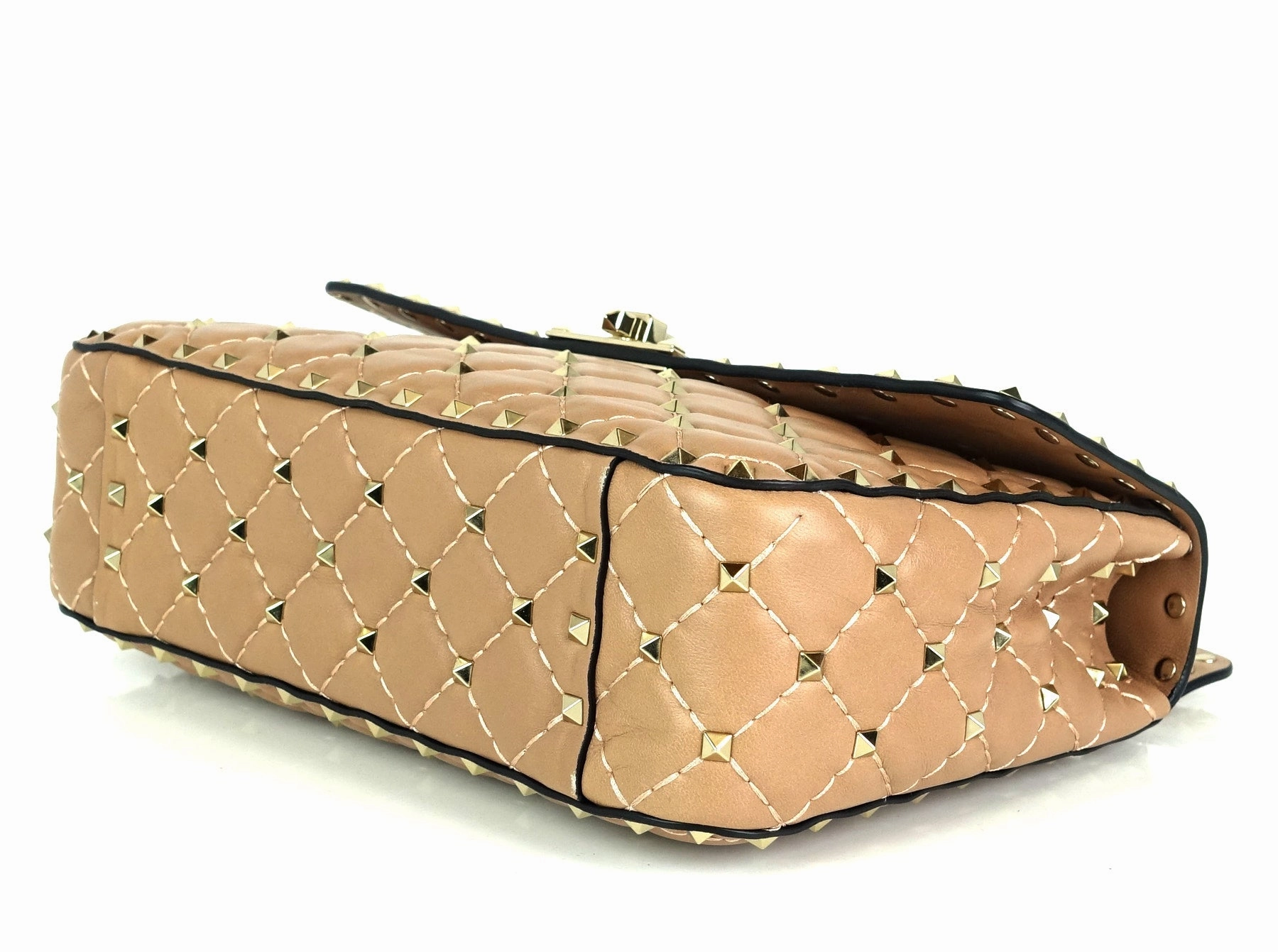 Rockstud Spike Quilted Lambskin Leather Bag