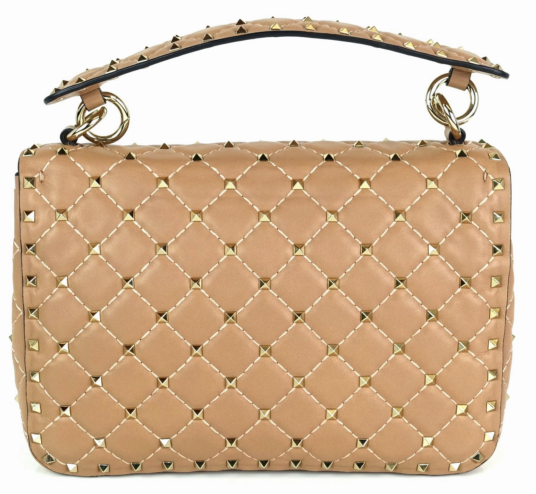 Rockstud Spike Quilted Lambskin Leather Bag