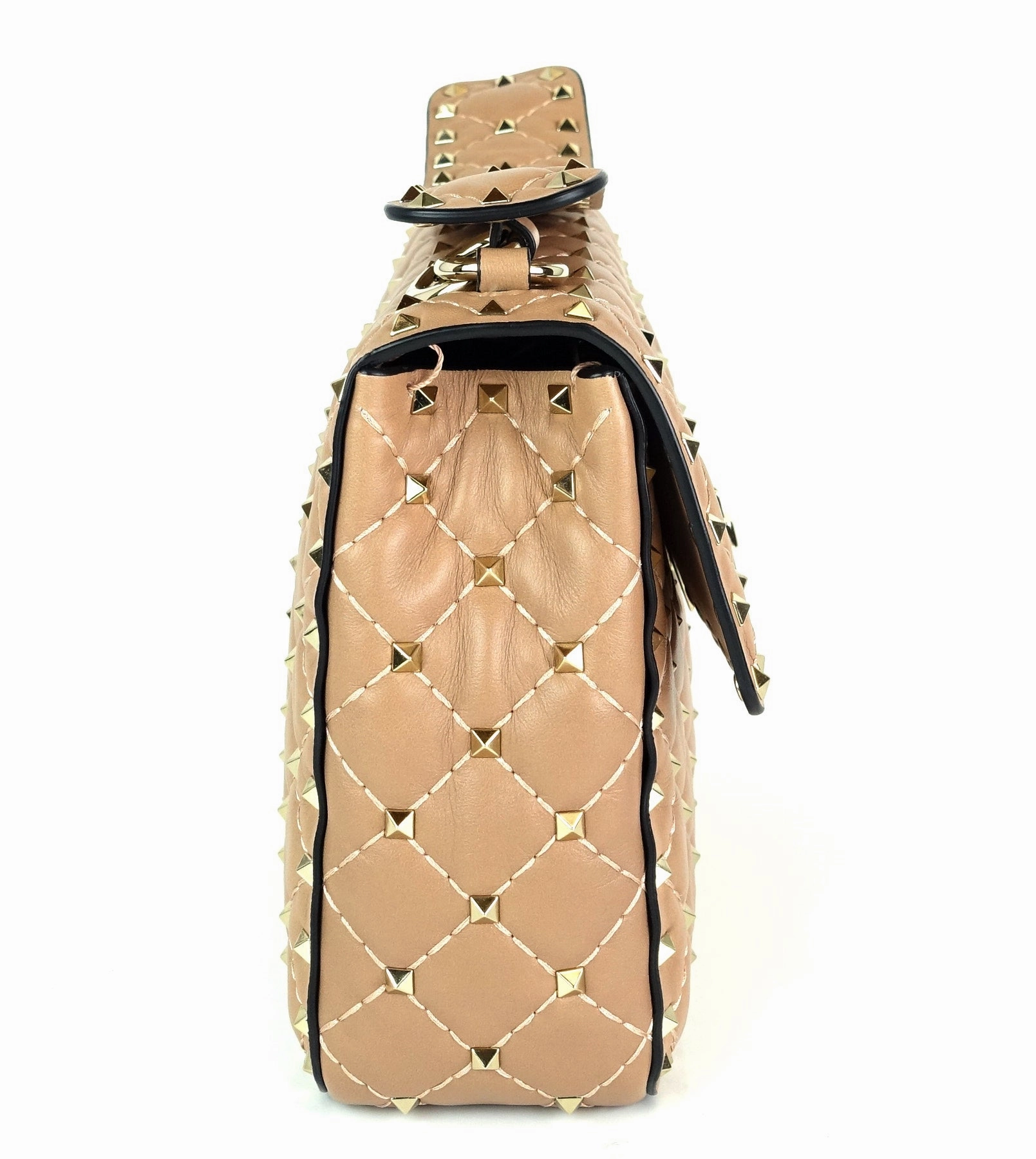 Rockstud Spike Quilted Lambskin Leather Bag