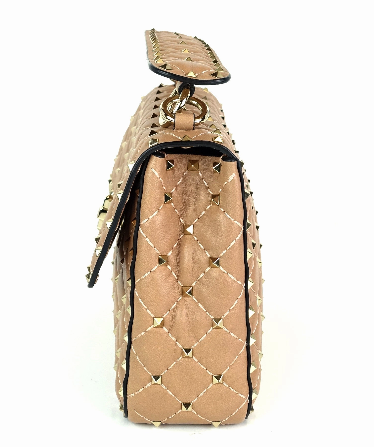 Rockstud Spike Quilted Lambskin Leather Bag
