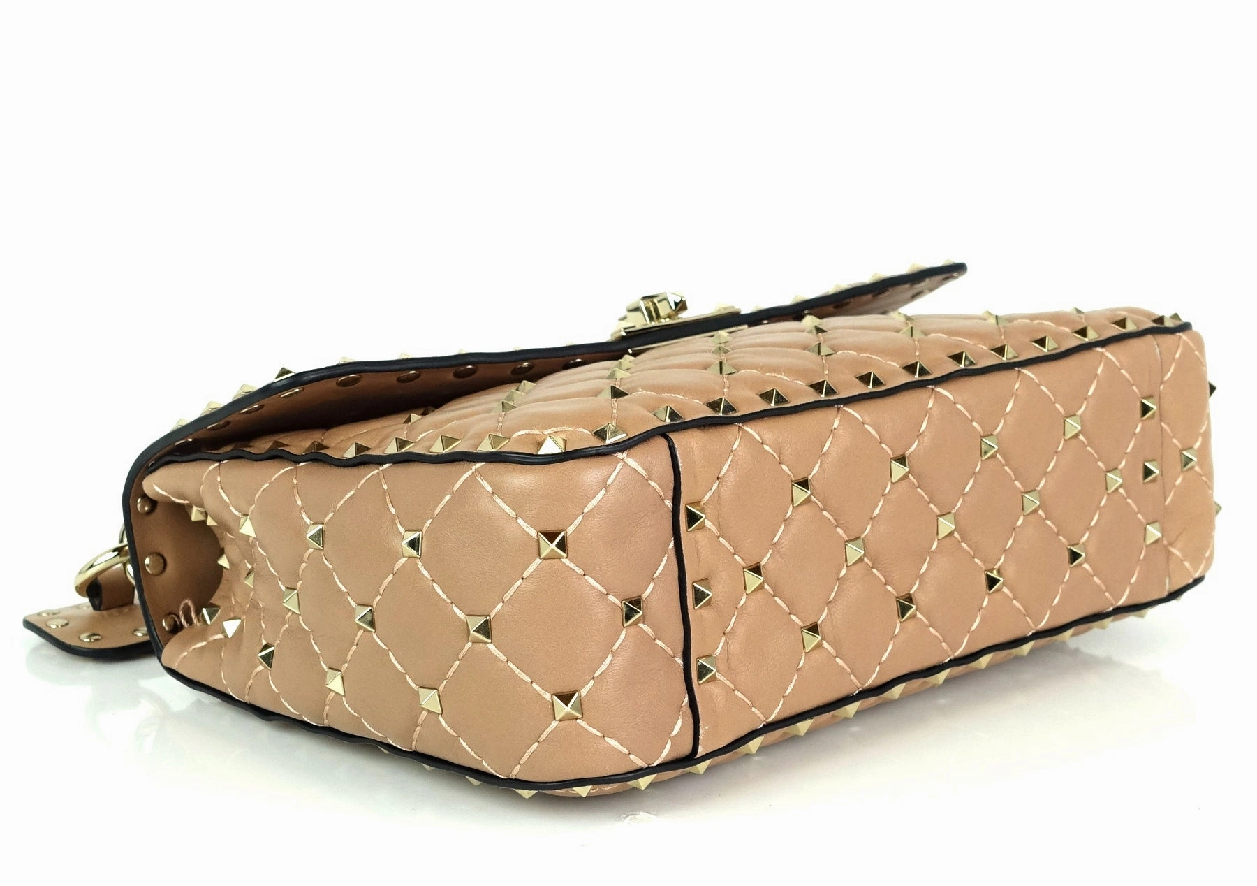 Rockstud Spike Quilted Lambskin Leather Bag