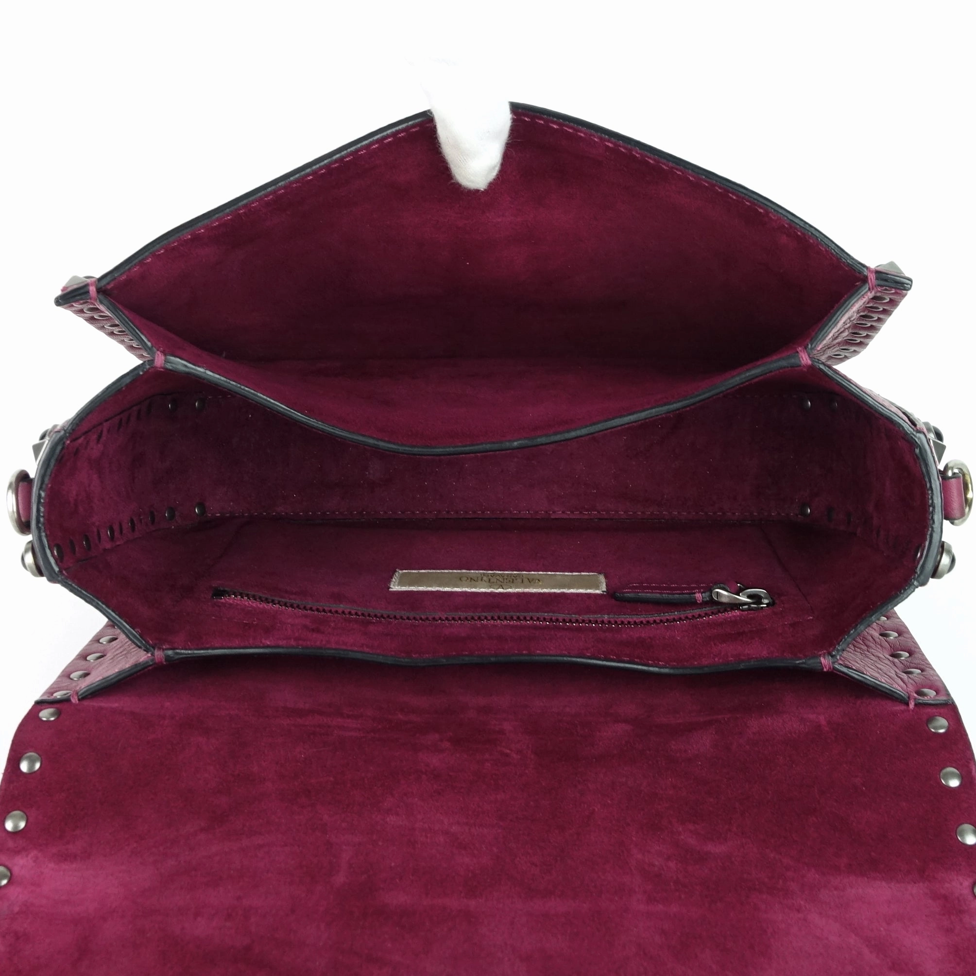 Rolling Rockstud With Cabochons Medium Leather Crossbody Bag