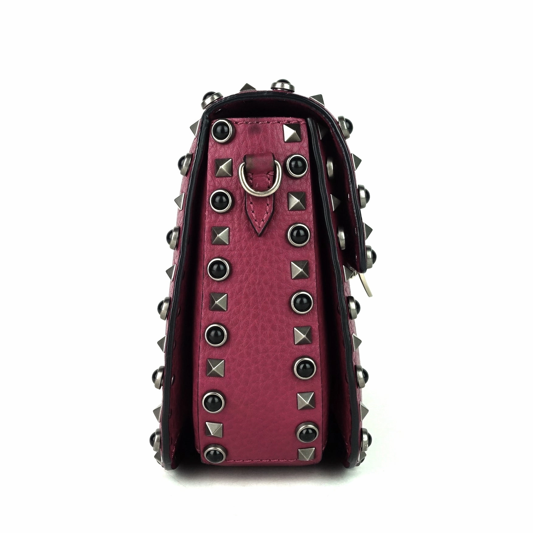 Rolling Rockstud With Cabochons Medium Leather Crossbody Bag