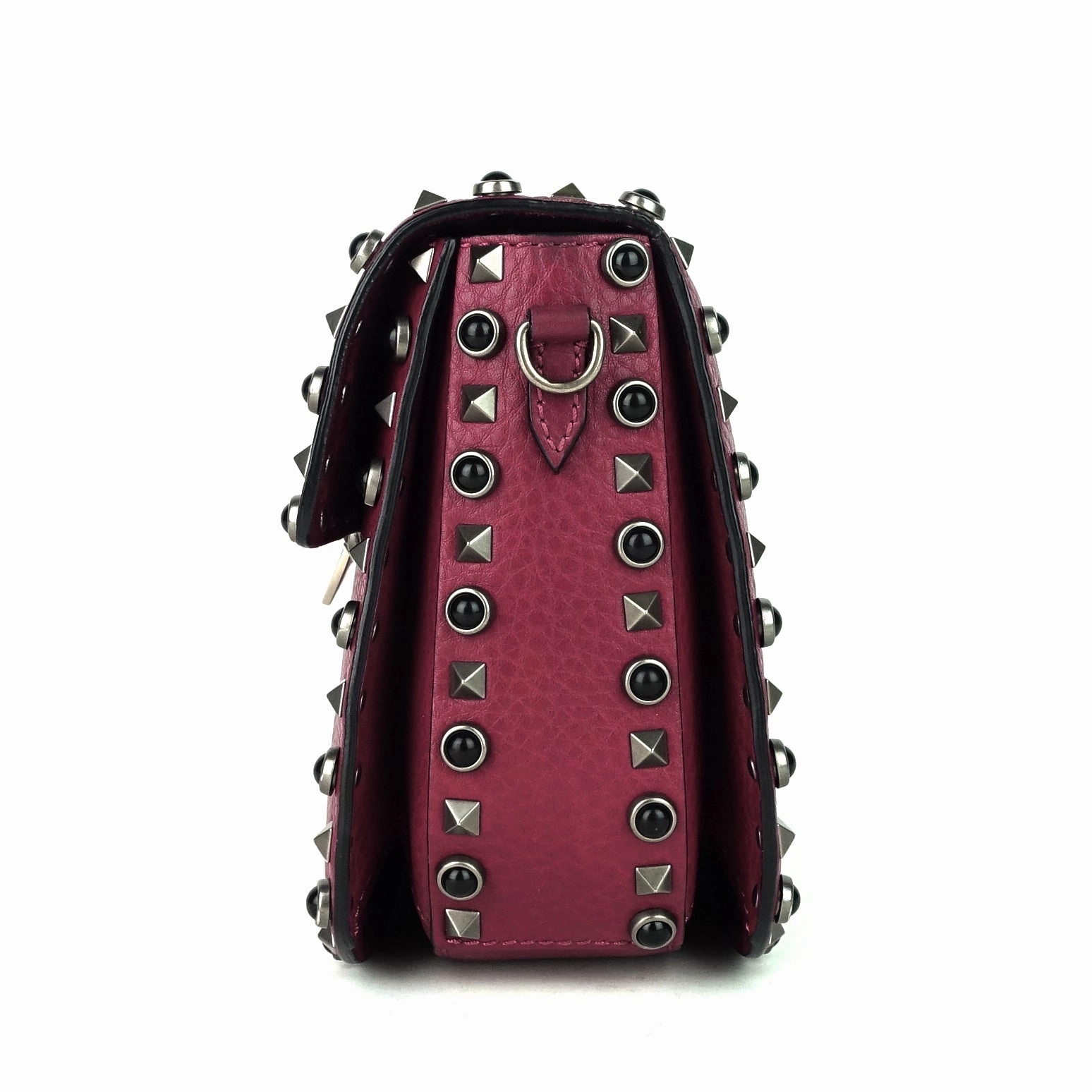 Rolling Rockstud With Cabochons Medium Leather Crossbody Bag