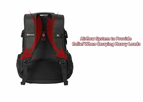 Ruigor Laptop Travel College Business Backpack, Water Resistant Gaming Bag for Men and Women, Fits up to 15.5" Computer, ICON 08 by Swiss