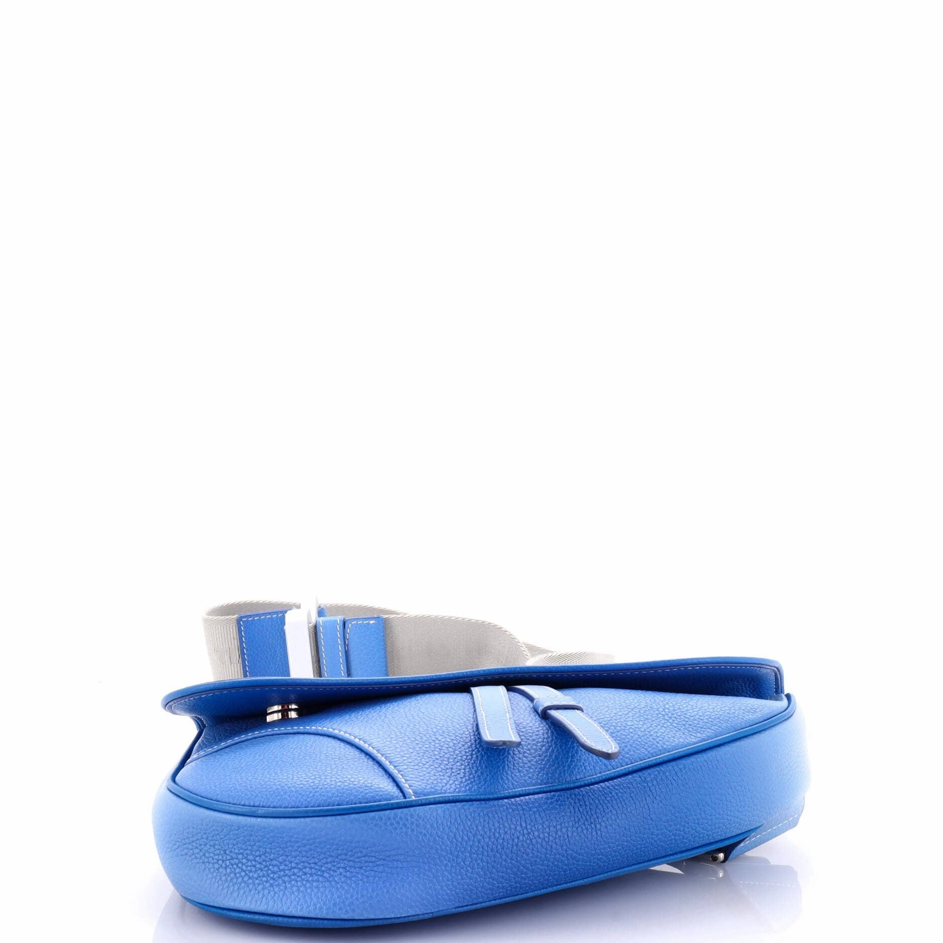Saddle Crossbody Bag Leather Maxi