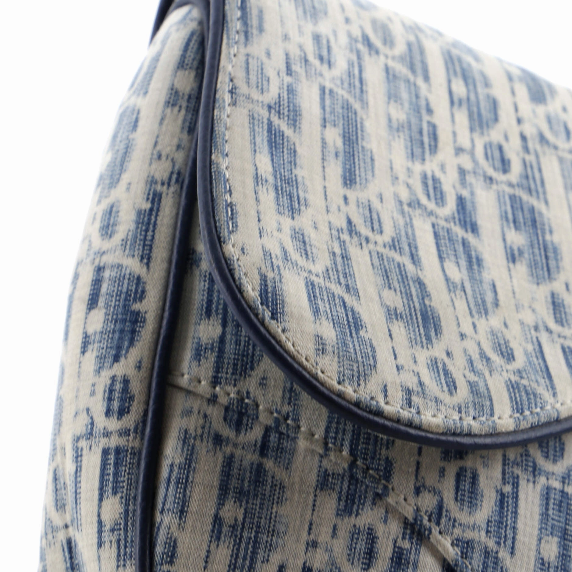 Saddle Crossbody Bag Oblique Kasuri Jacquard