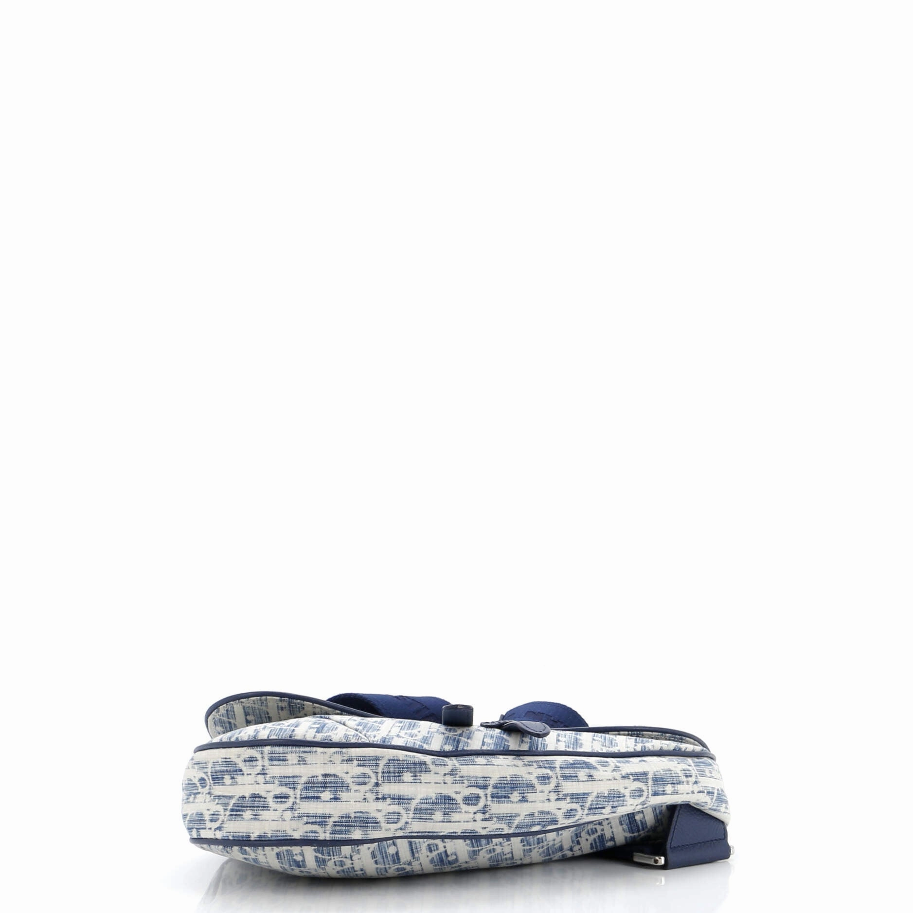 Saddle Crossbody Bag Oblique Kasuri Jacquard