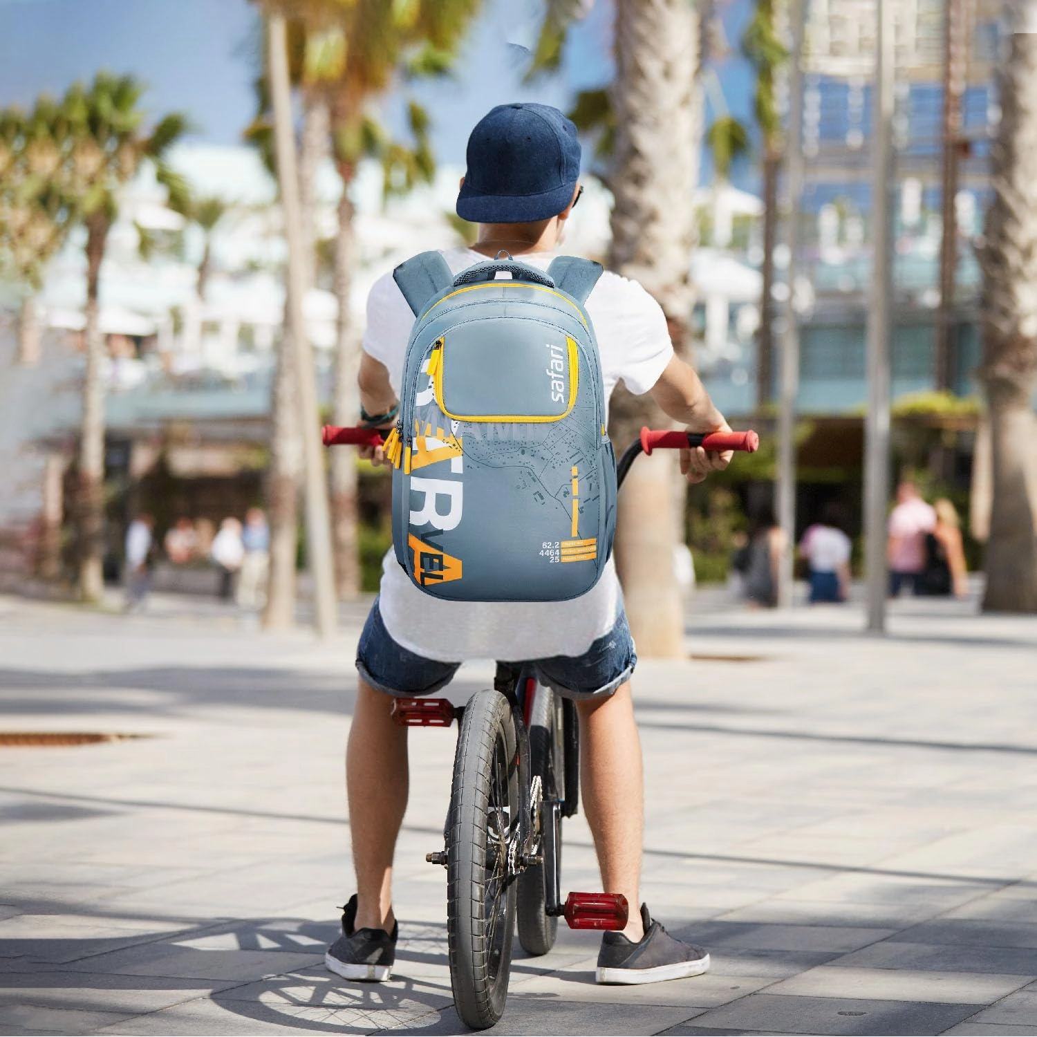Safari 37L Triplex 3 Casual Backpack with Armor Base Printed School Bag for Boys and Girls, College Backpack, Office Bag