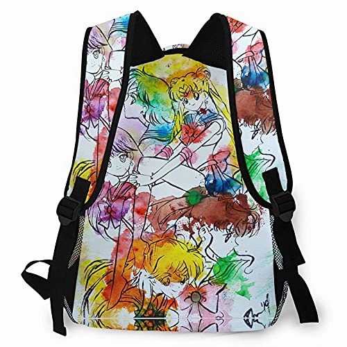 Sai-Lor Mo-On Backpack Travel College School Daypack Bookbag Casual Sports Backpack Laptop Backpack For Women Men