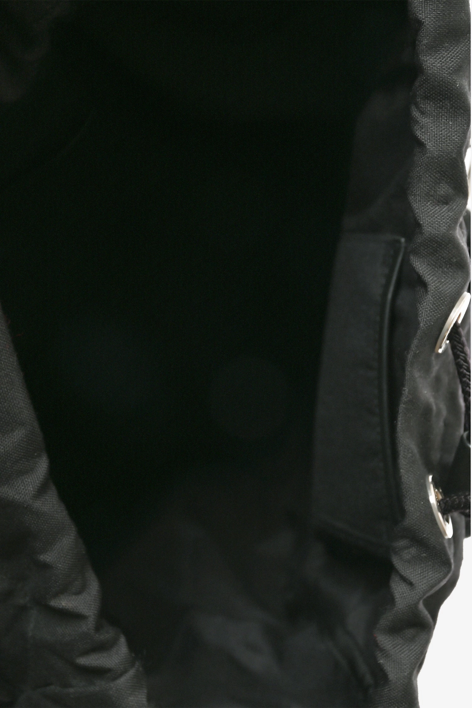 Saint Laurent 2016 Black Nylon Leather Trimmed Backpack