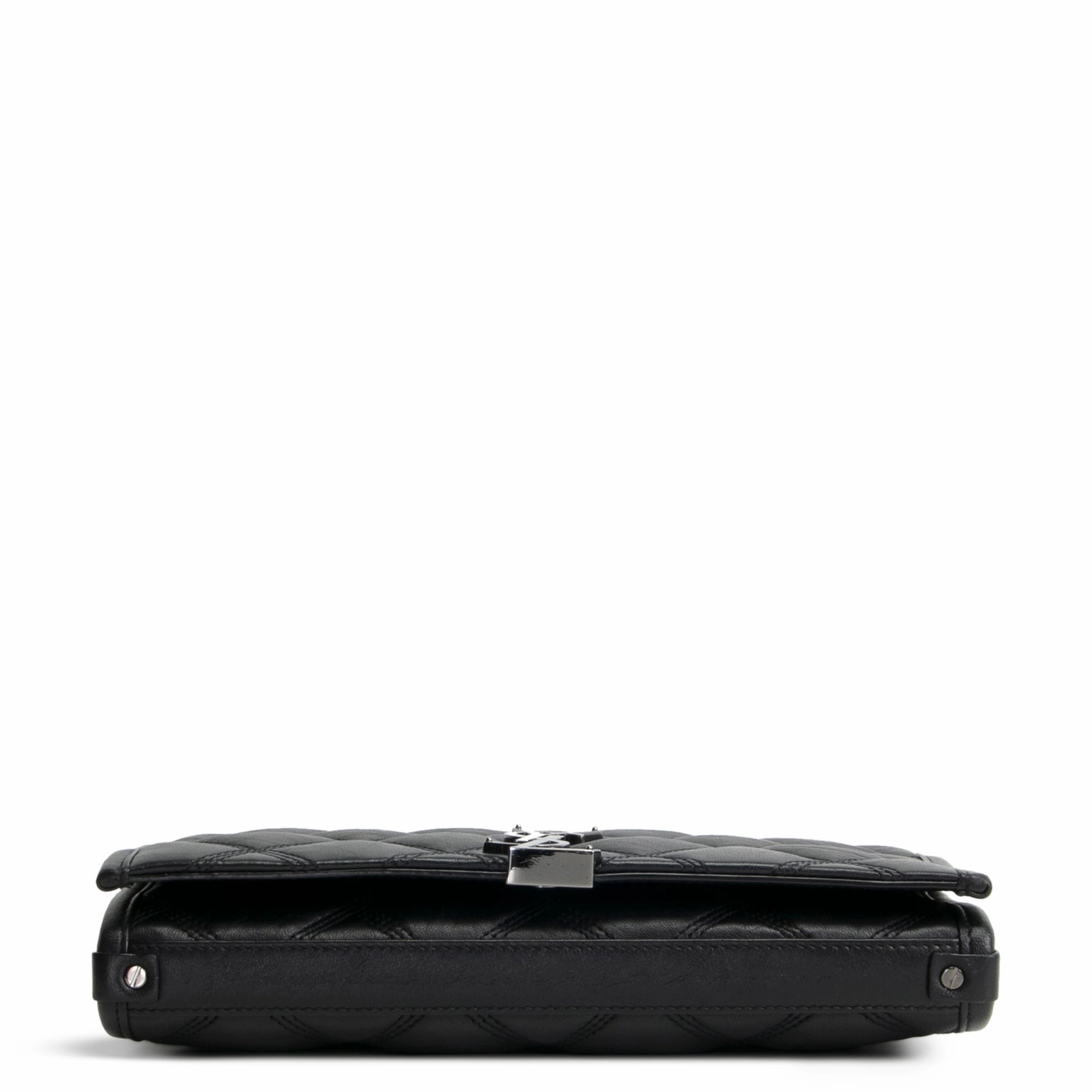 SAINT LAURENT Becky Wallet on Chain - Black