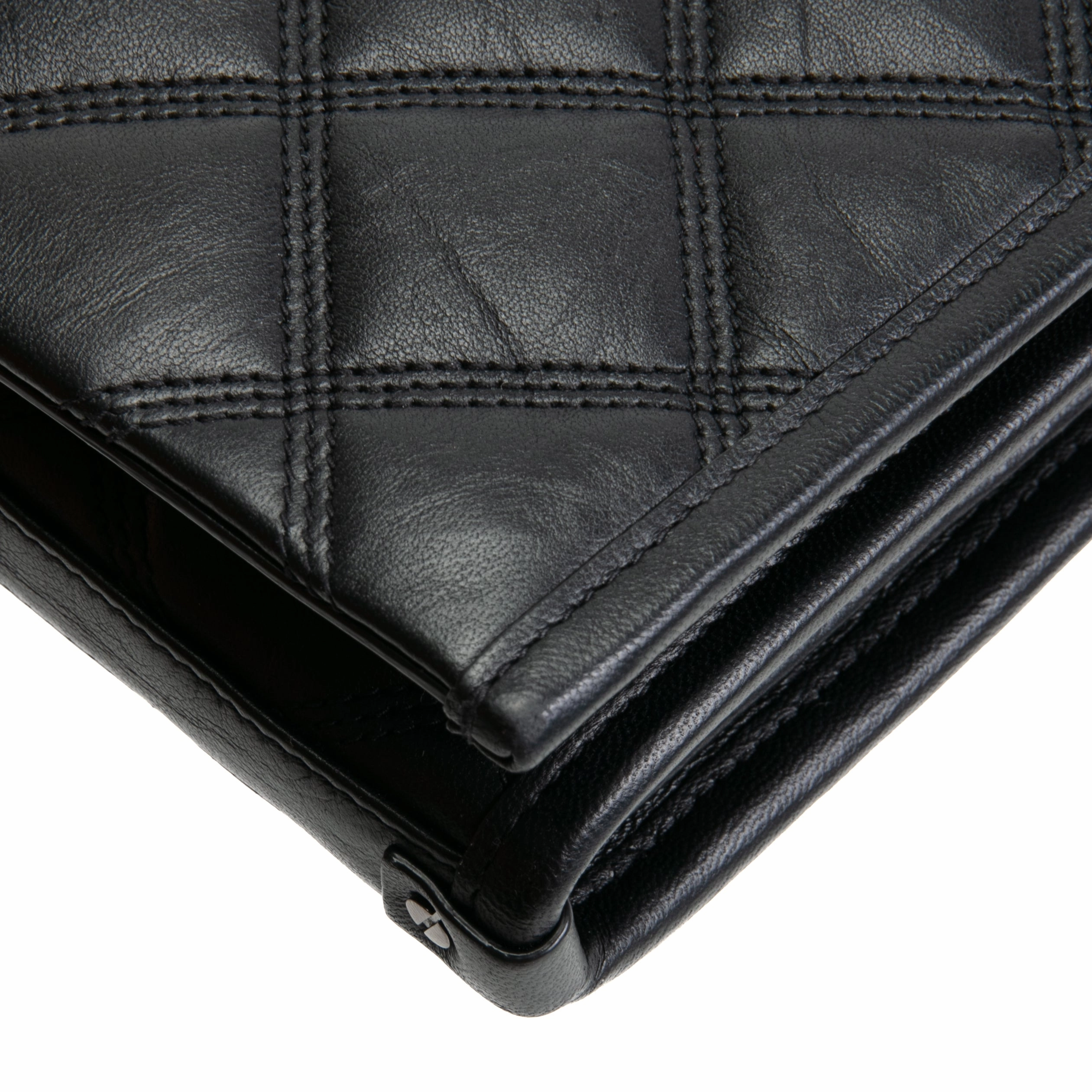 SAINT LAURENT Becky Wallet on Chain - Black