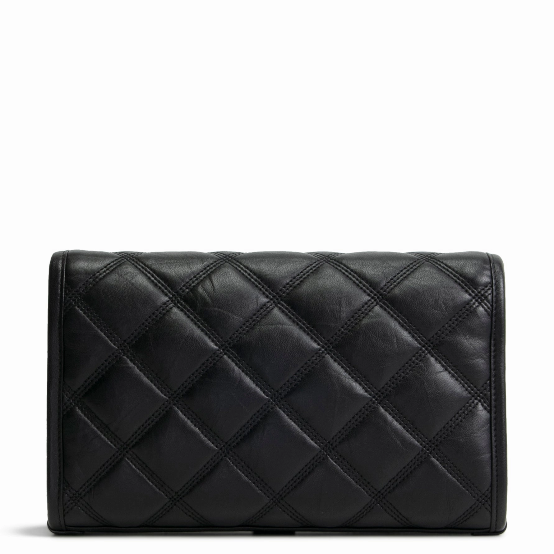 SAINT LAURENT Becky Wallet on Chain - Black