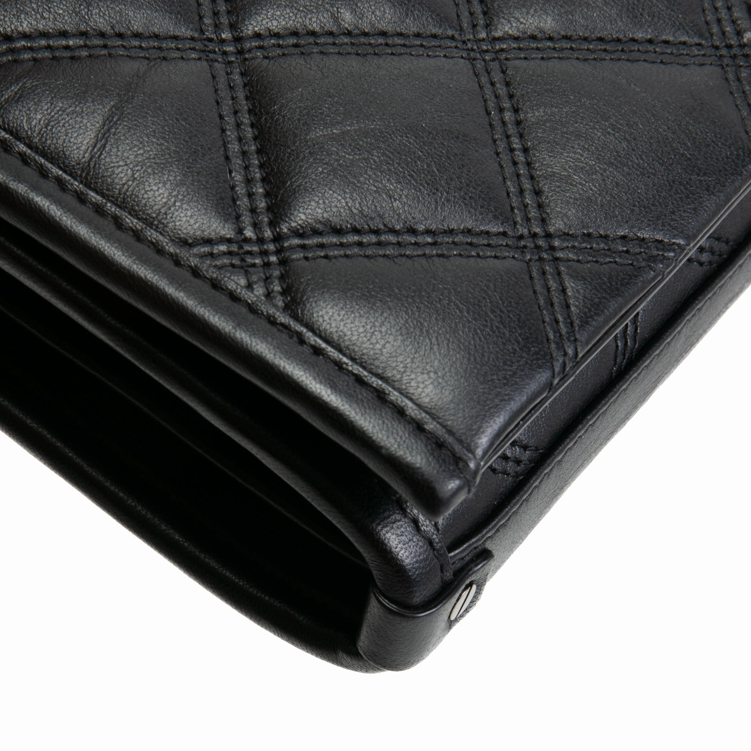SAINT LAURENT Becky Wallet on Chain - Black